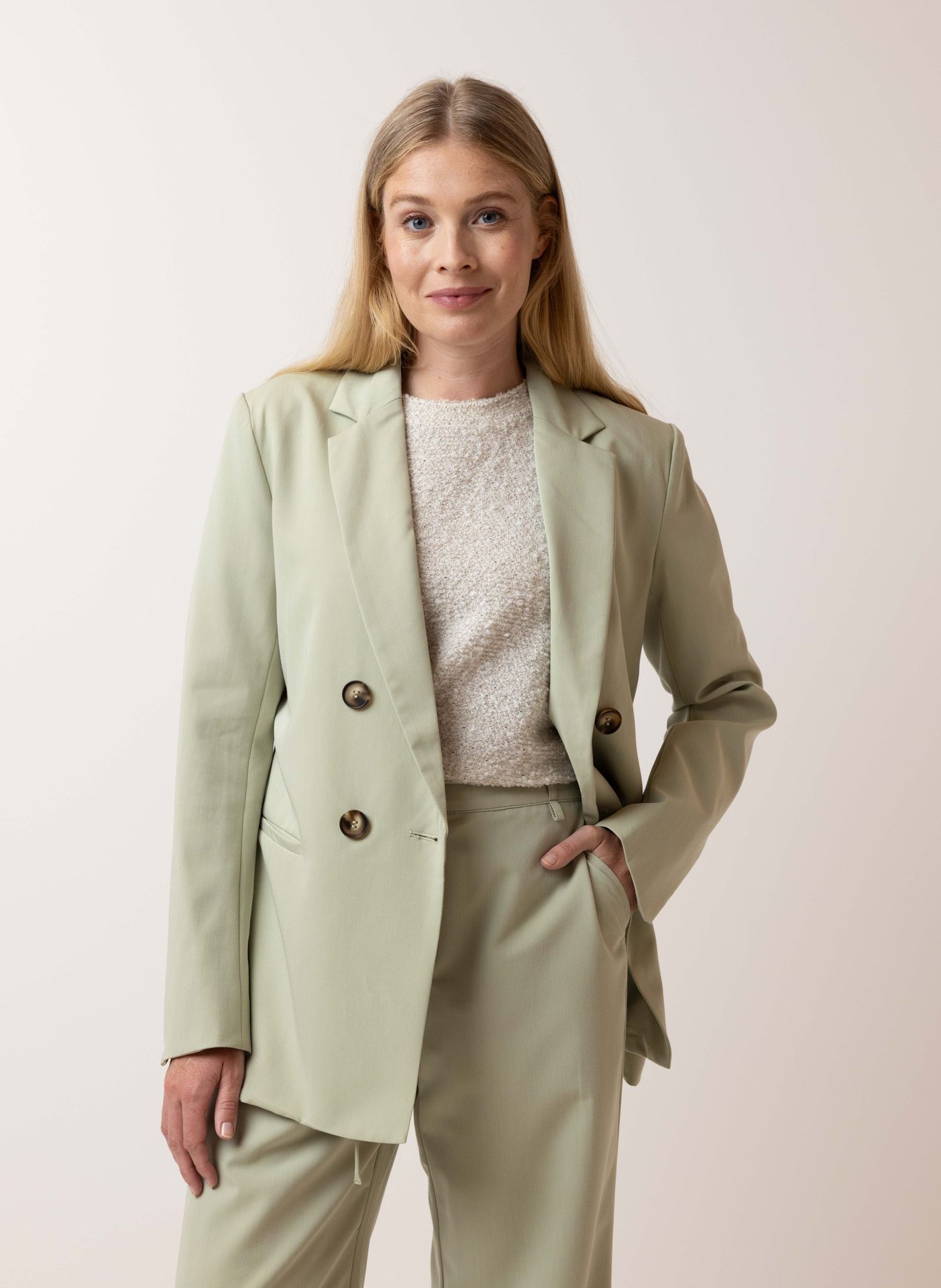 Norah Mintgroene blazer pastel green 214853-512