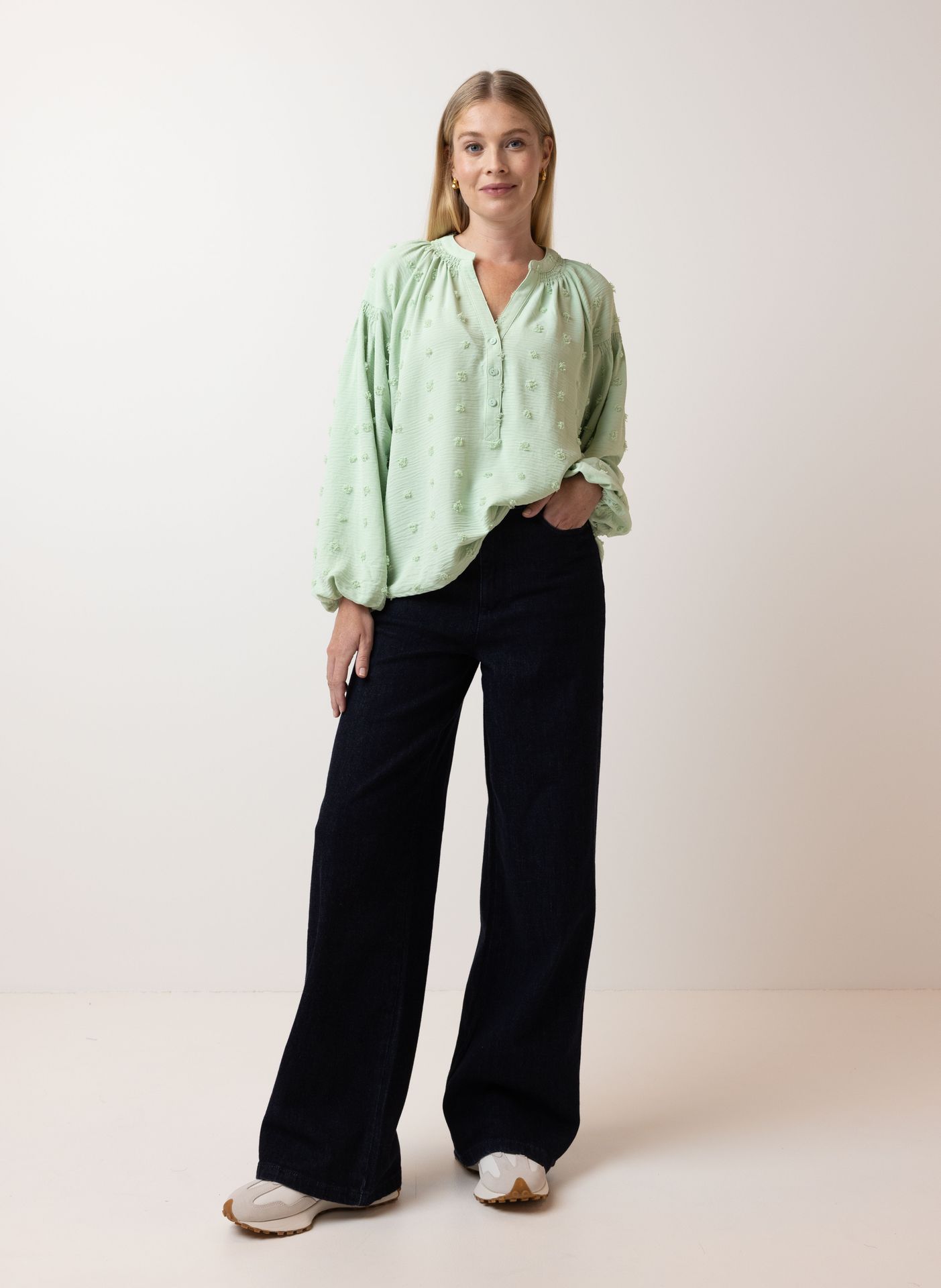 Norah Mintgroene blouse pastel green 214856-512