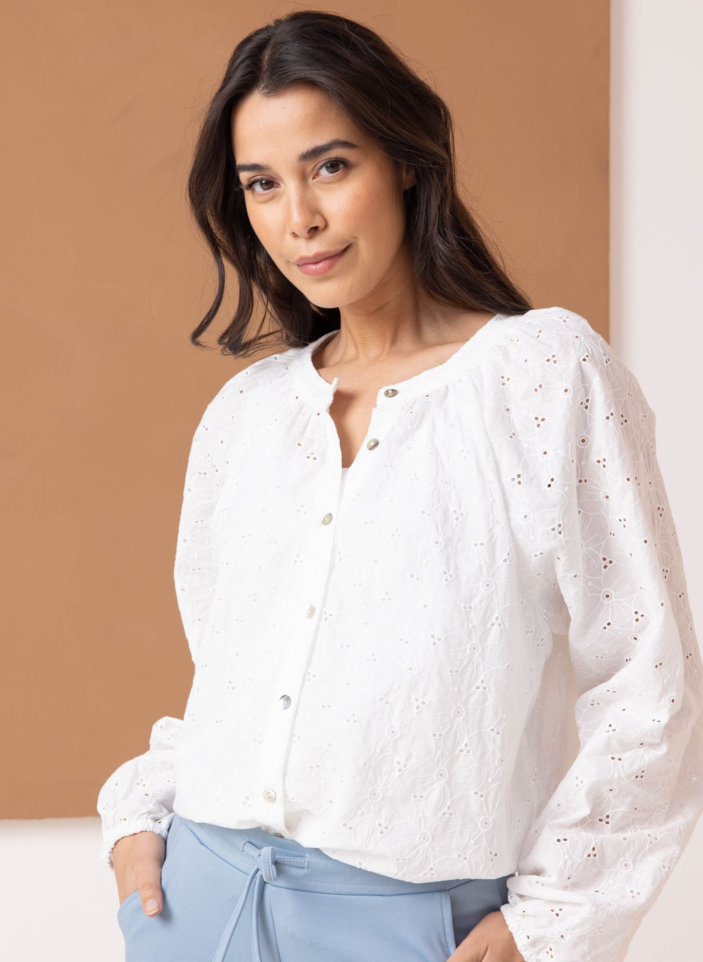 Norah Off-white blouse off-white 213650-101