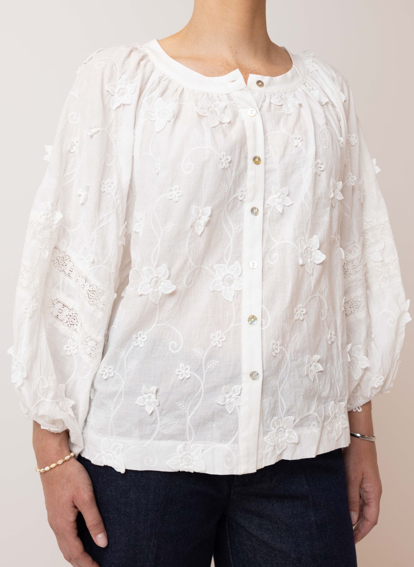 Norah Off white blouse off-white 214642-101