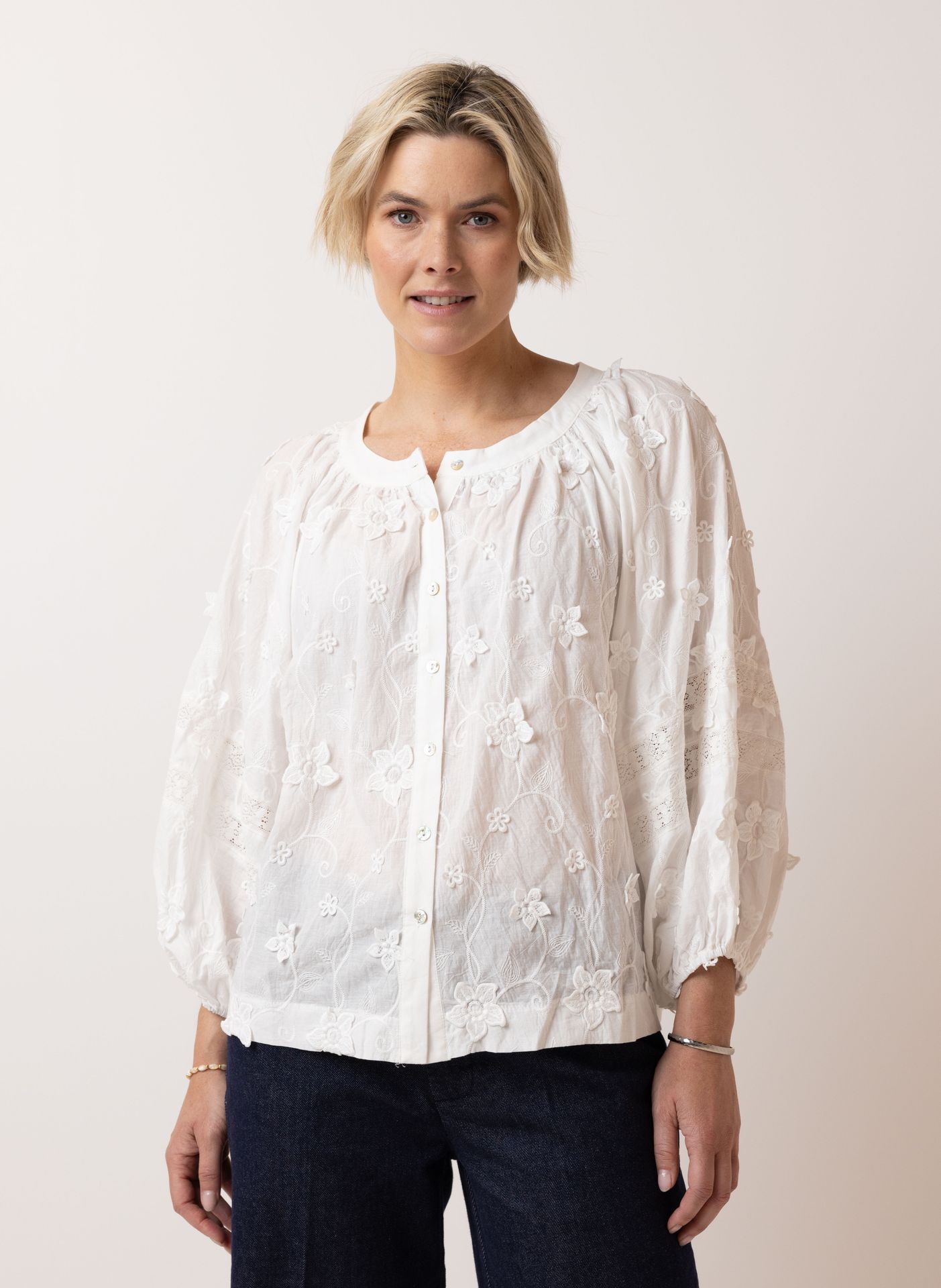 Norah Off white blouse off-white 214642-101