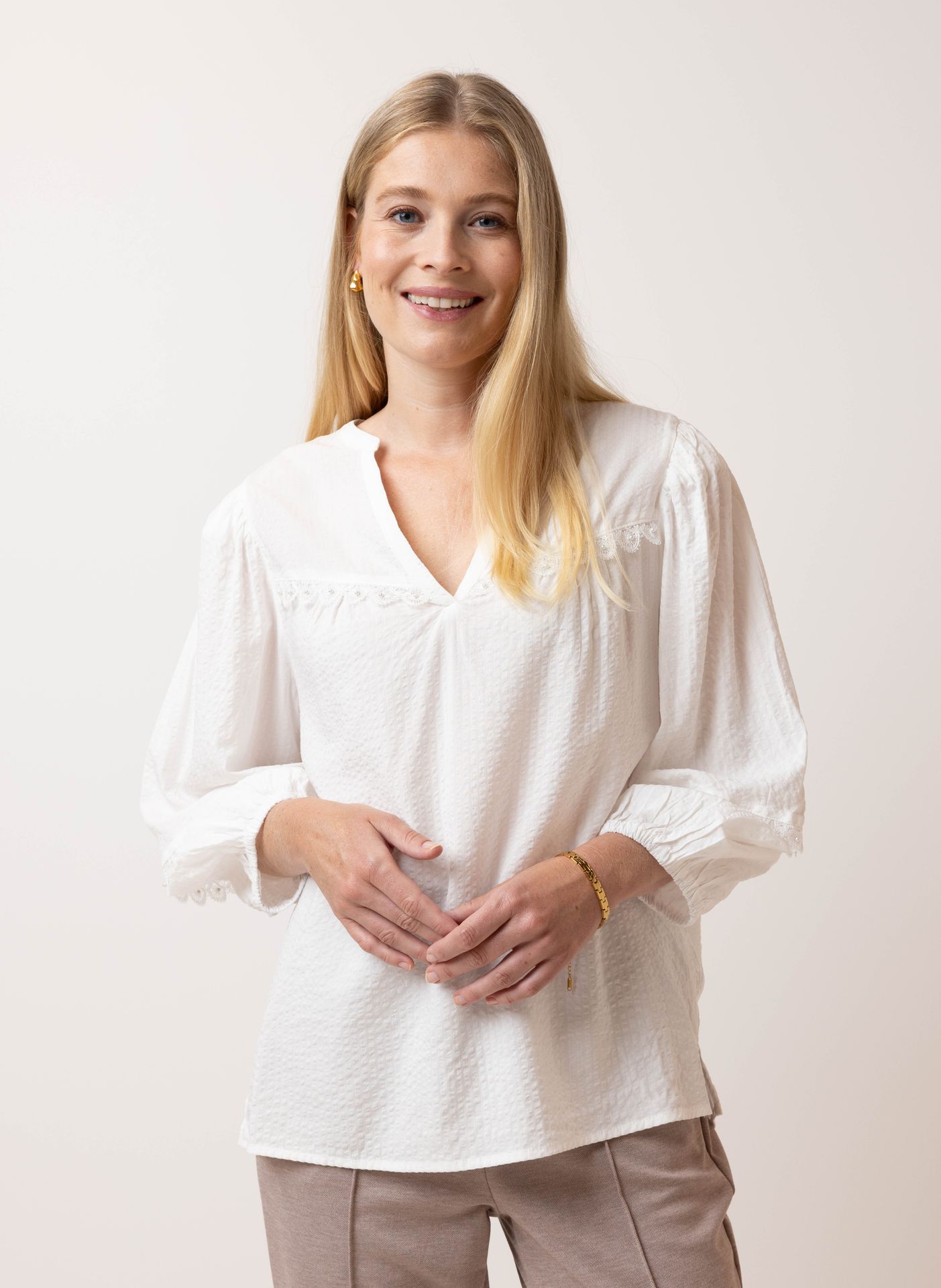 Norah Off white blouse off-white 215085-101