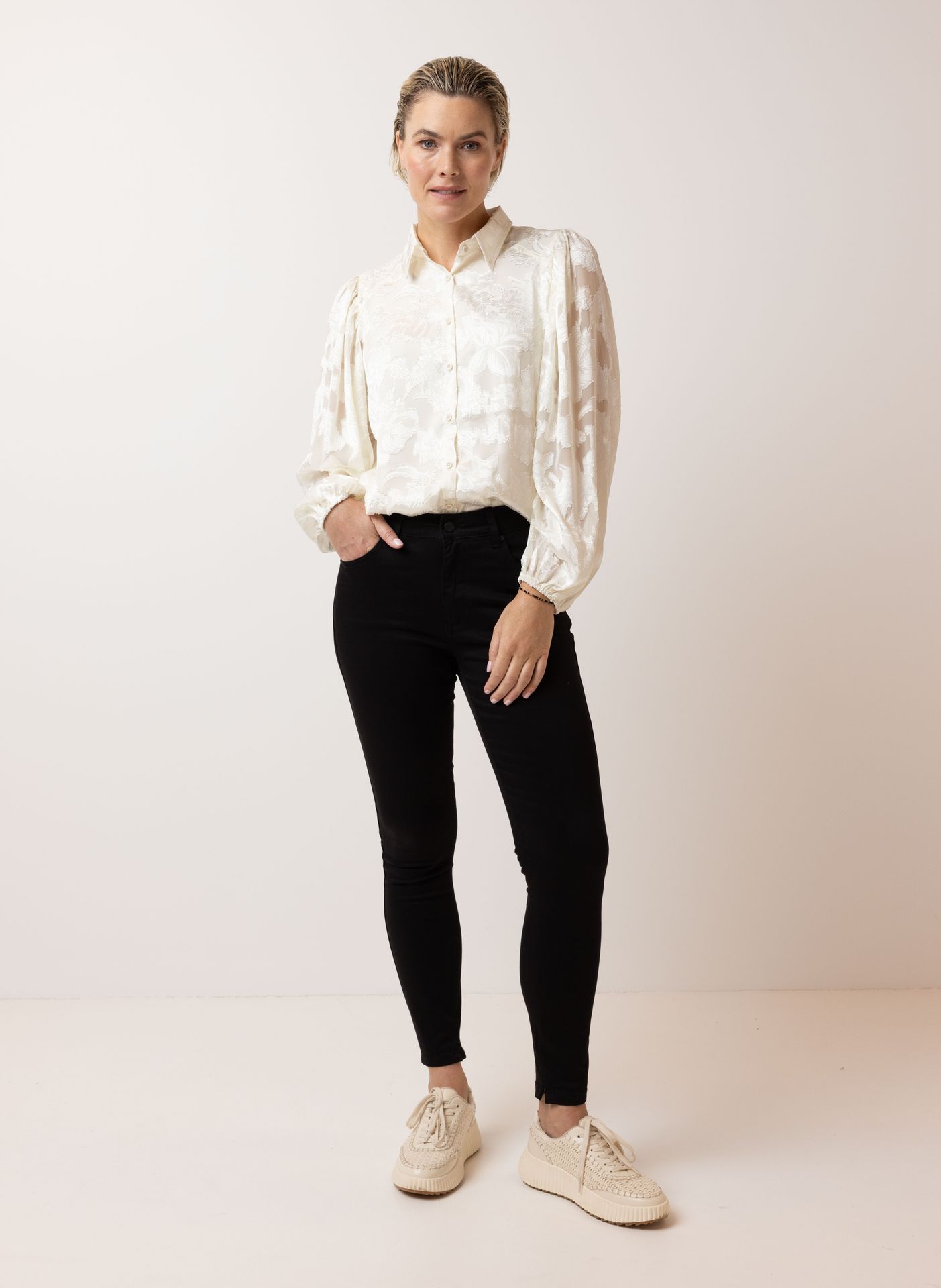 Norah Off white blouse off-white 215118-101