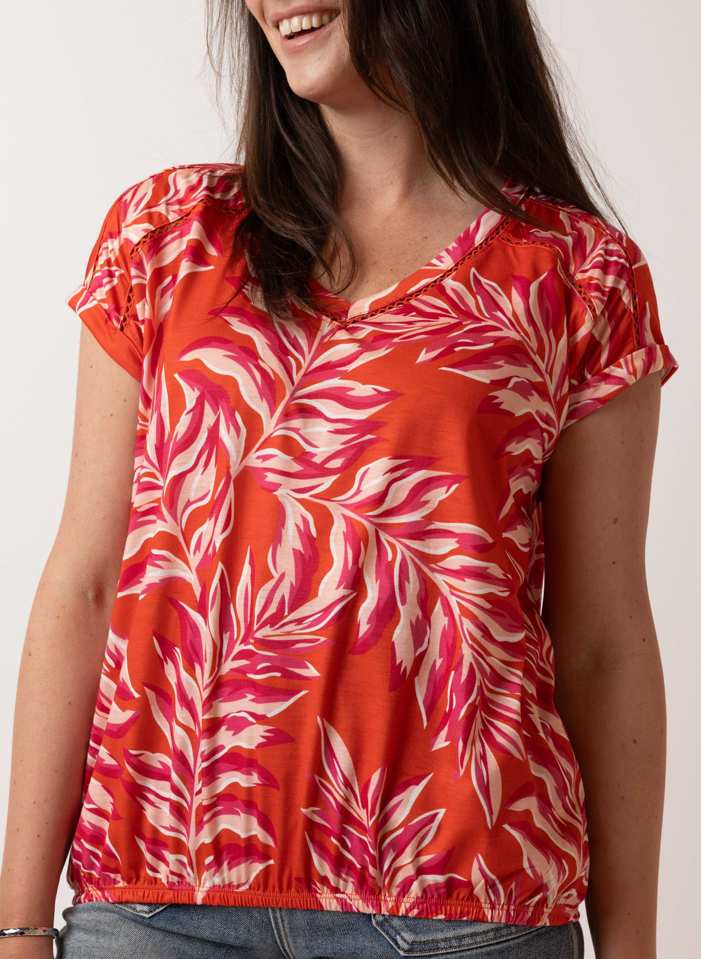 Norah Oranje shirt orange/pink 213793-739