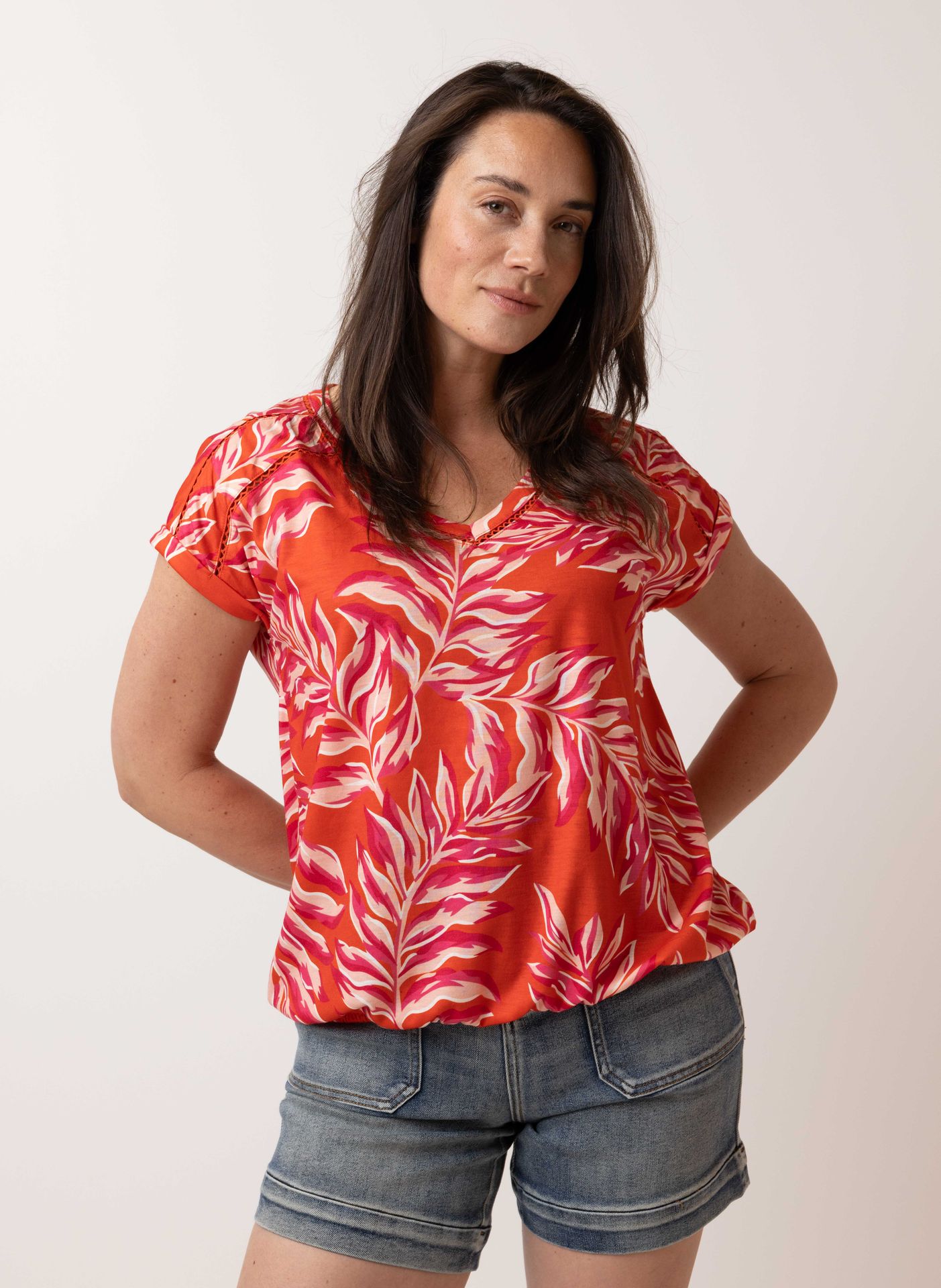 Norah Oranje shirt orange/pink 213793-739