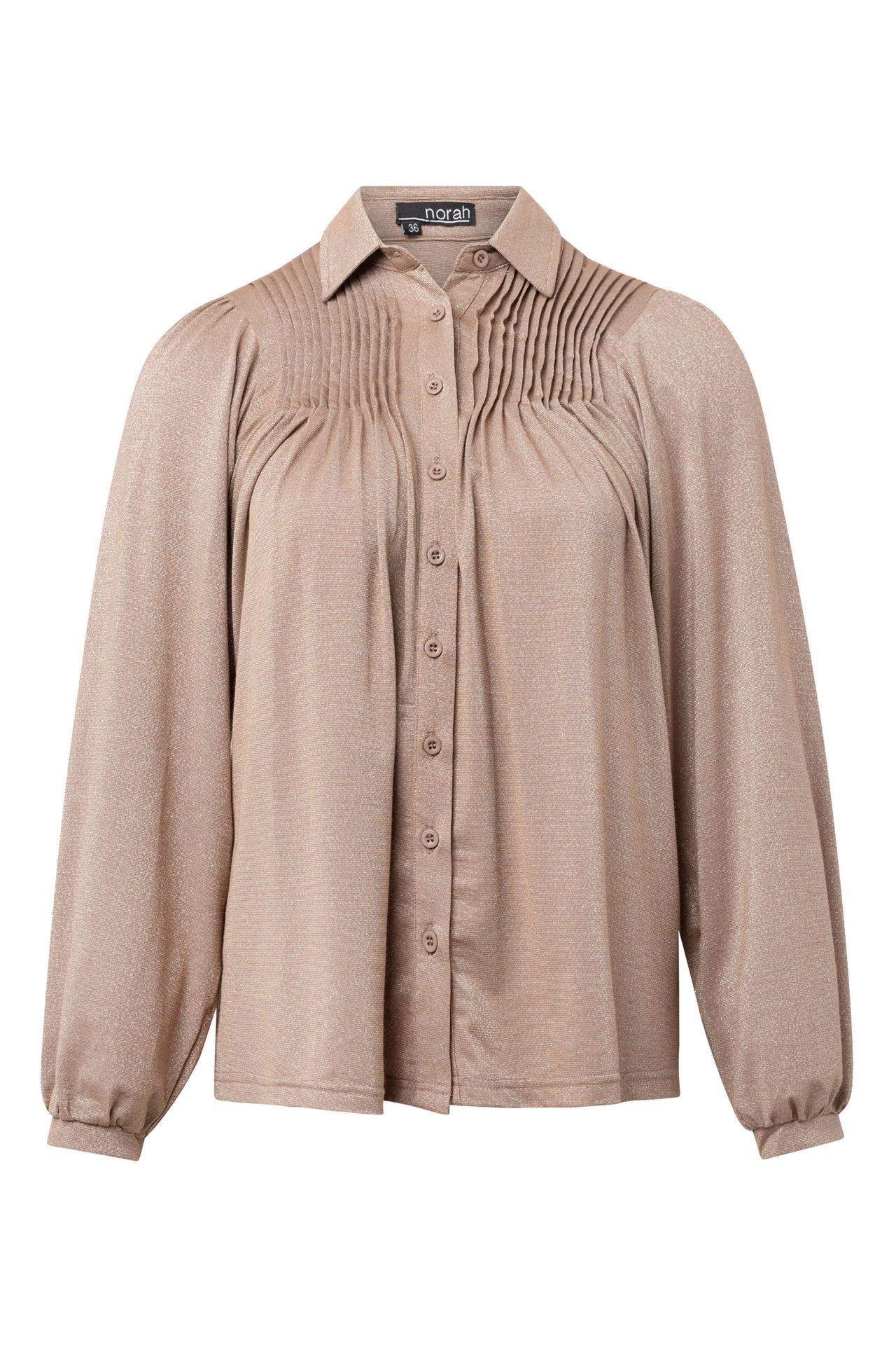 Norah Oudroze glitterblouse taupe 215069-204