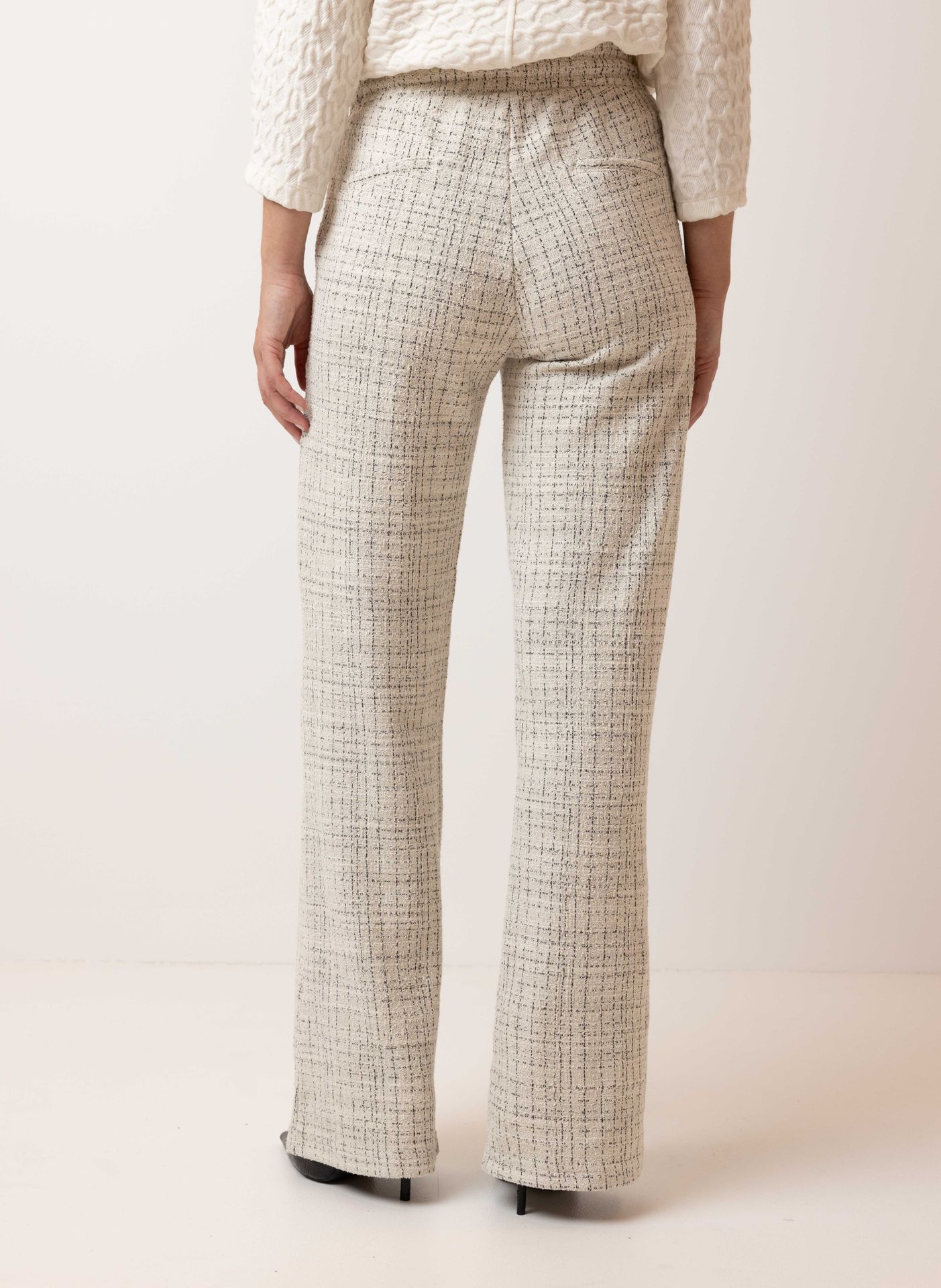 Norah Pantalon geruit off-white multicolor 215691-114