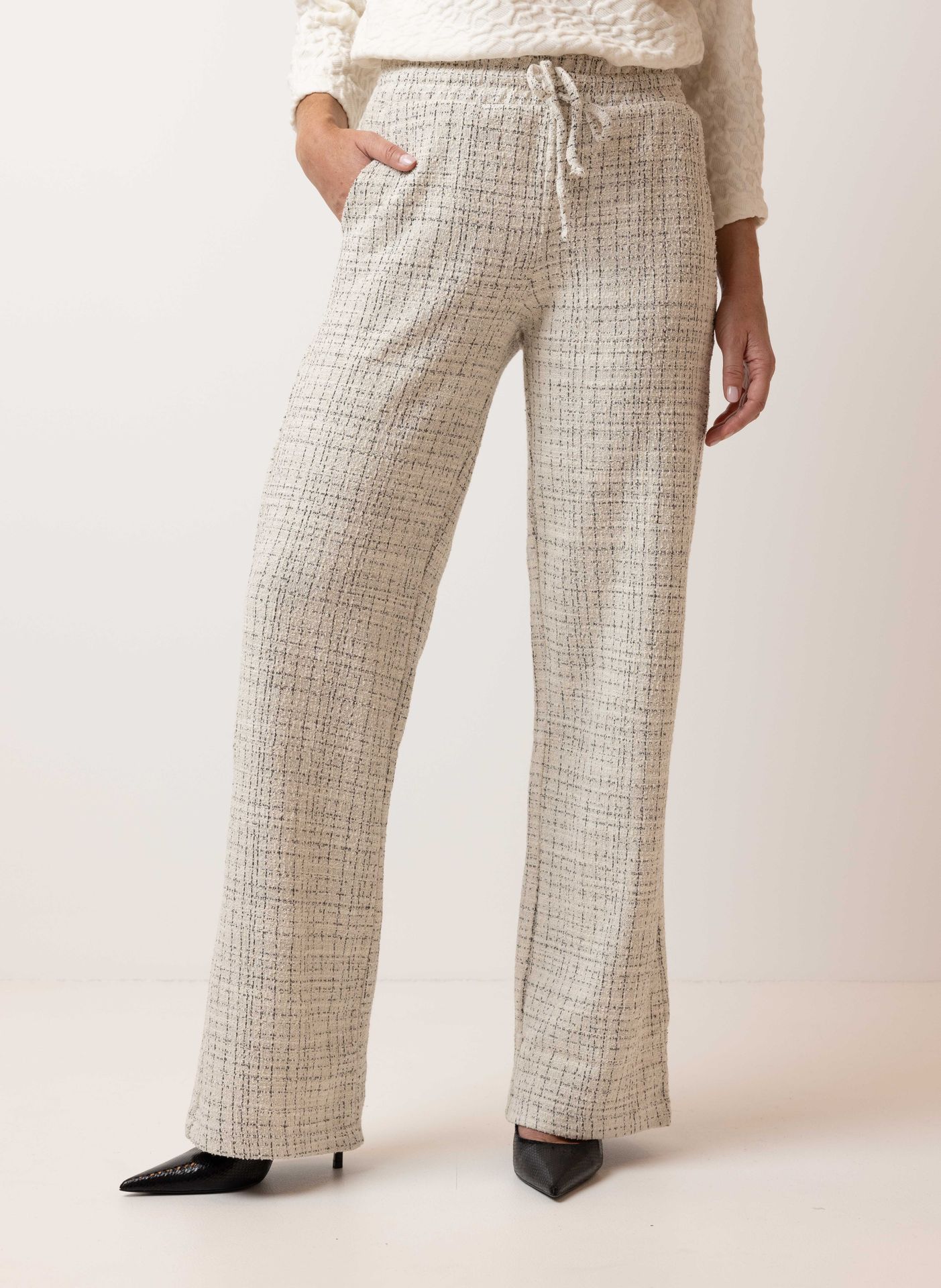 Norah Pantalon geruit off-white multicolor 215691-114