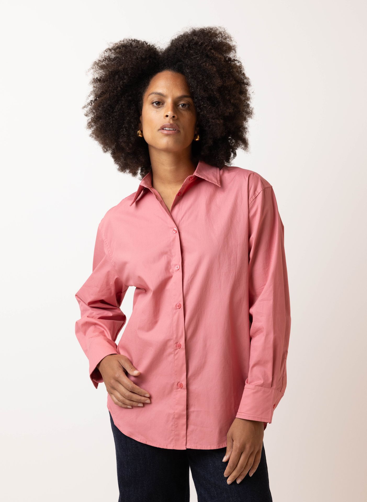 Norah Roze blouse dark rose 215711-998