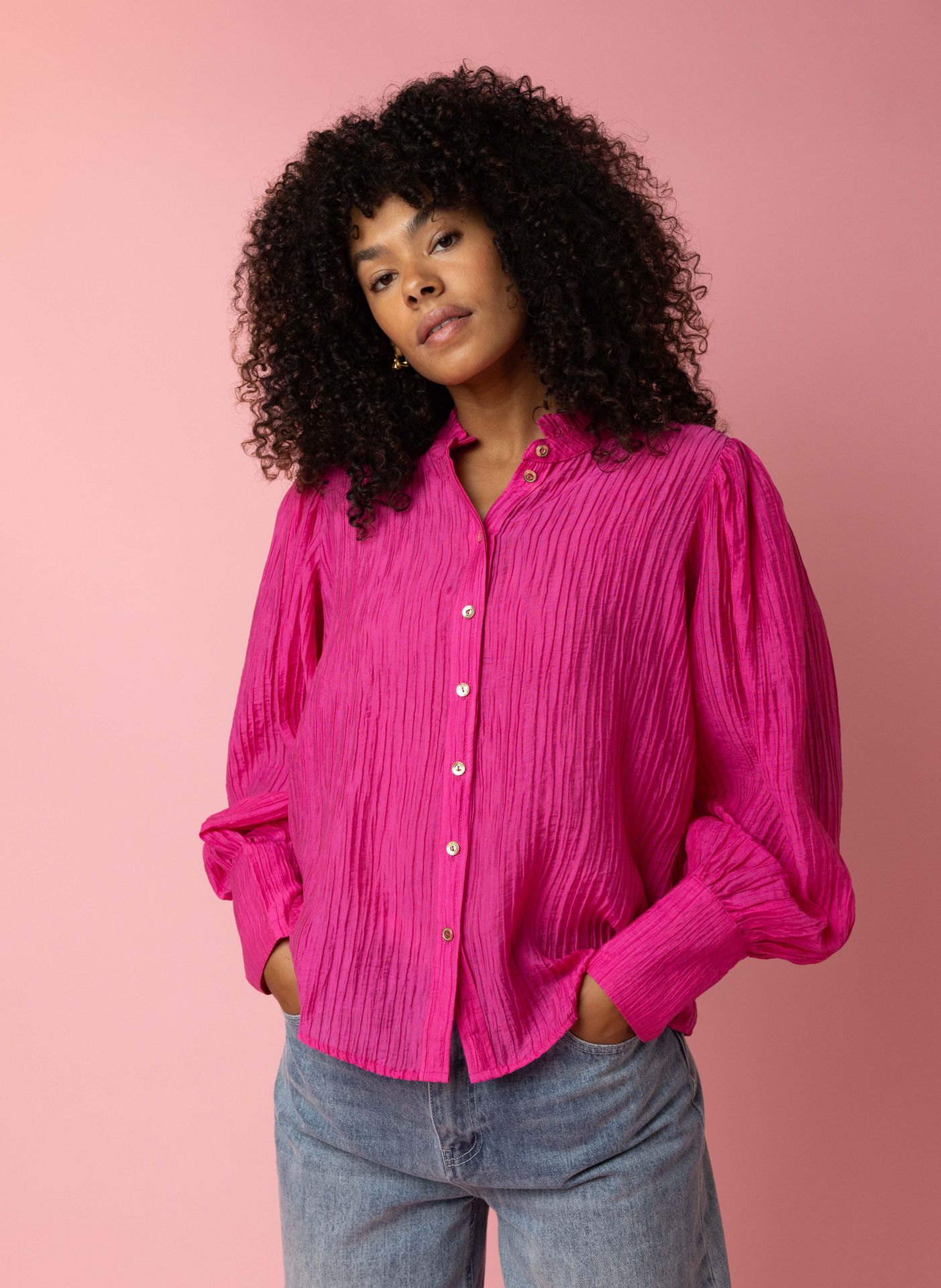 Norah Roze blouse fuchsia 215249-953