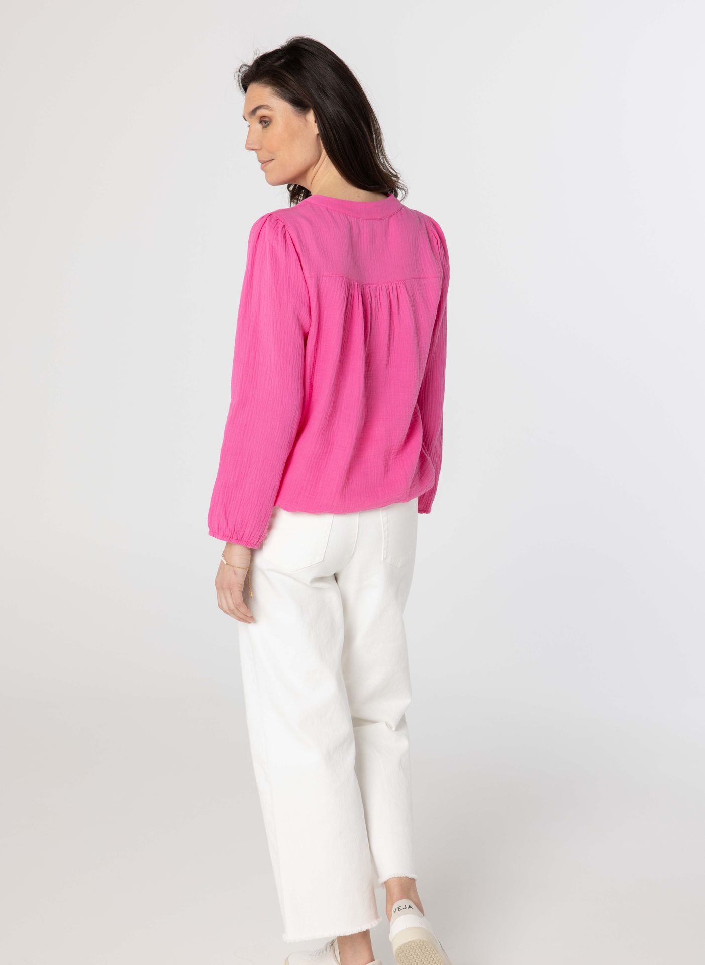 Norah Roze blouse van katoen pink 213404-900