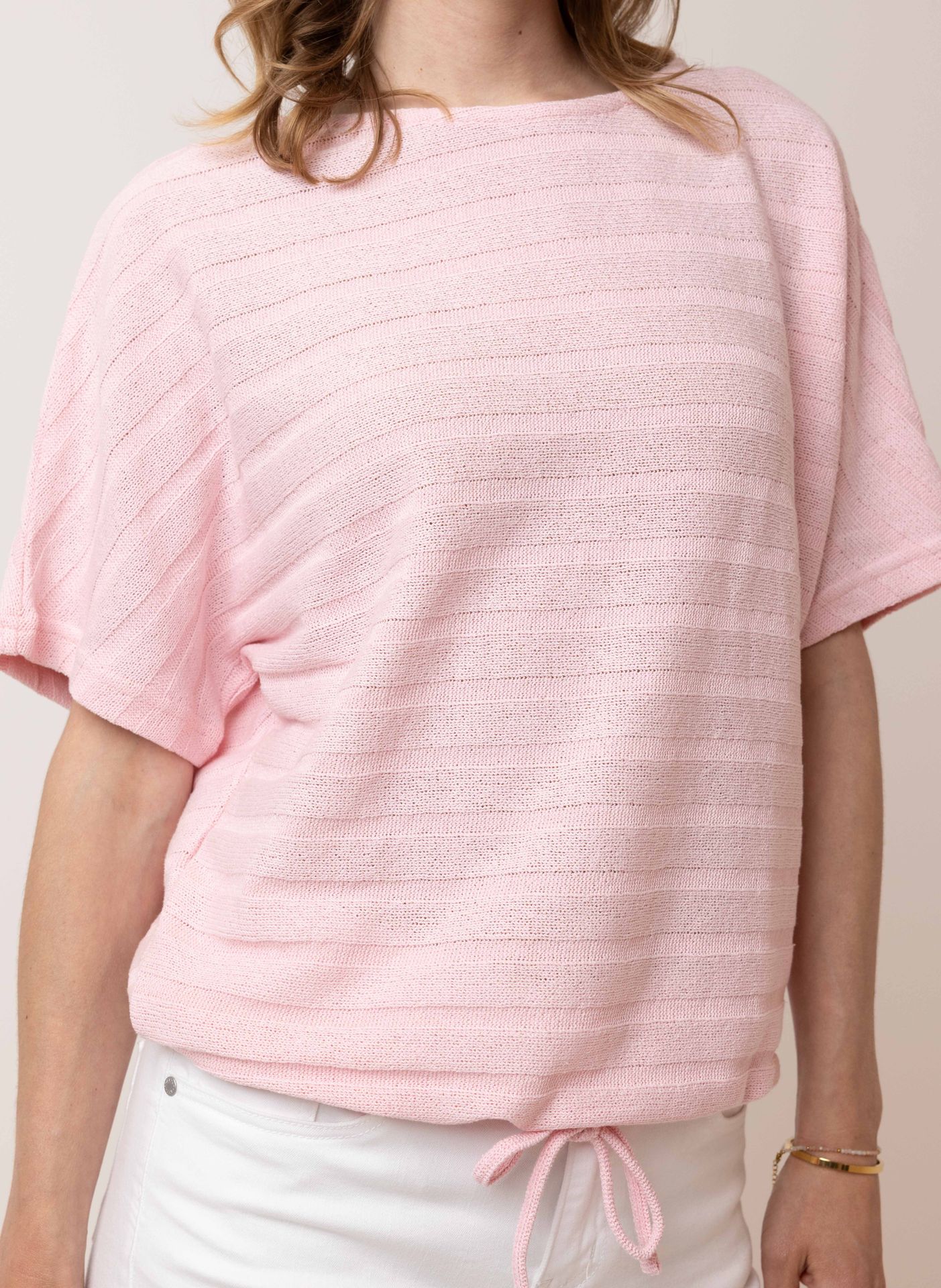 Norah Roze fijngebreid shirt pink 215058-900