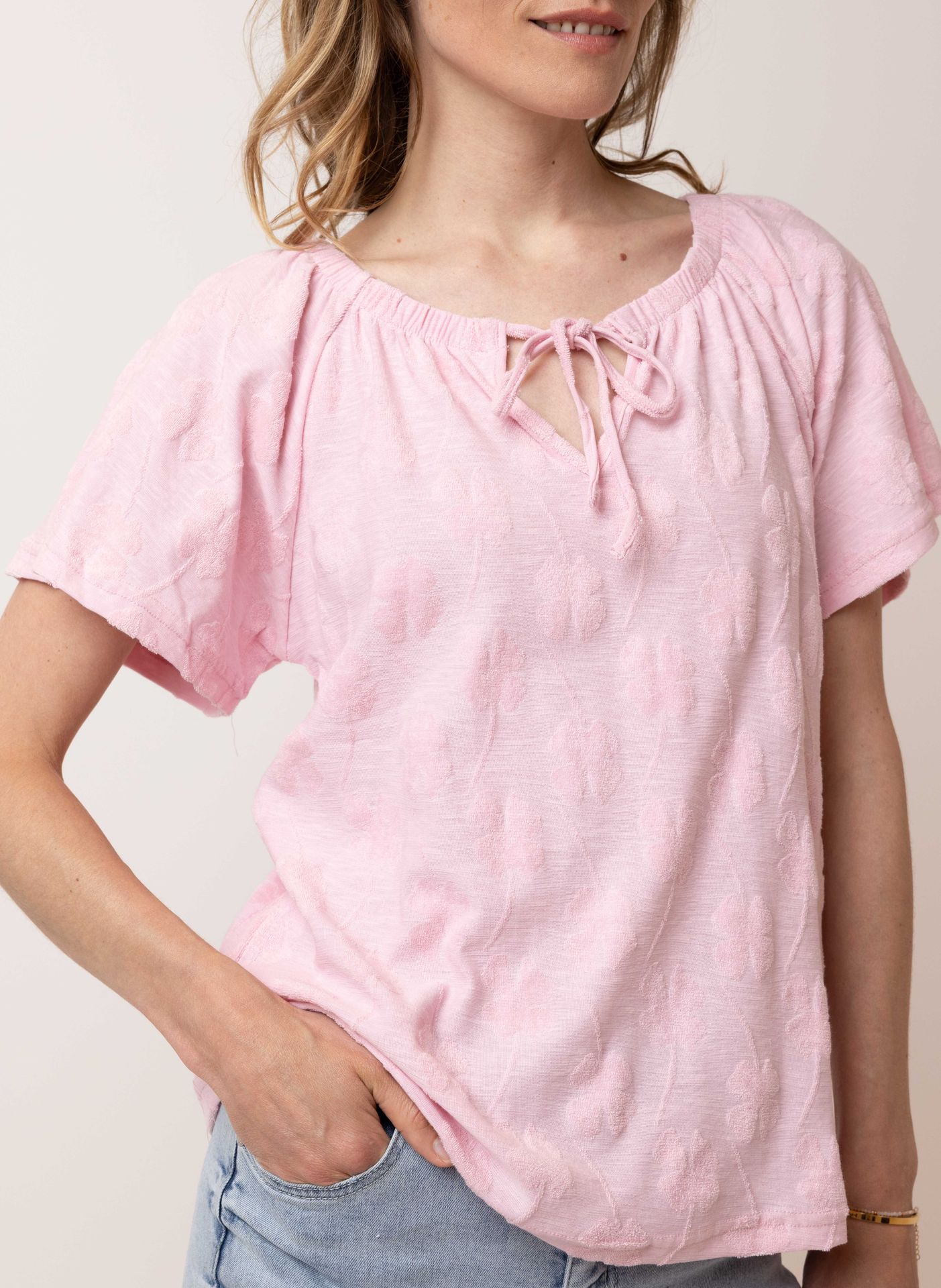 Norah Roze shirt rose 214560-907