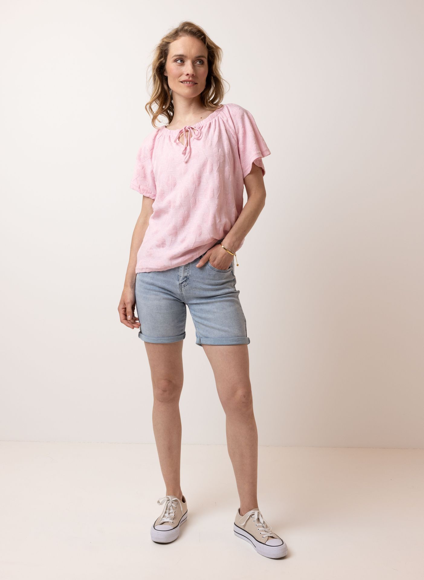 Norah Roze shirt rose 214560-907