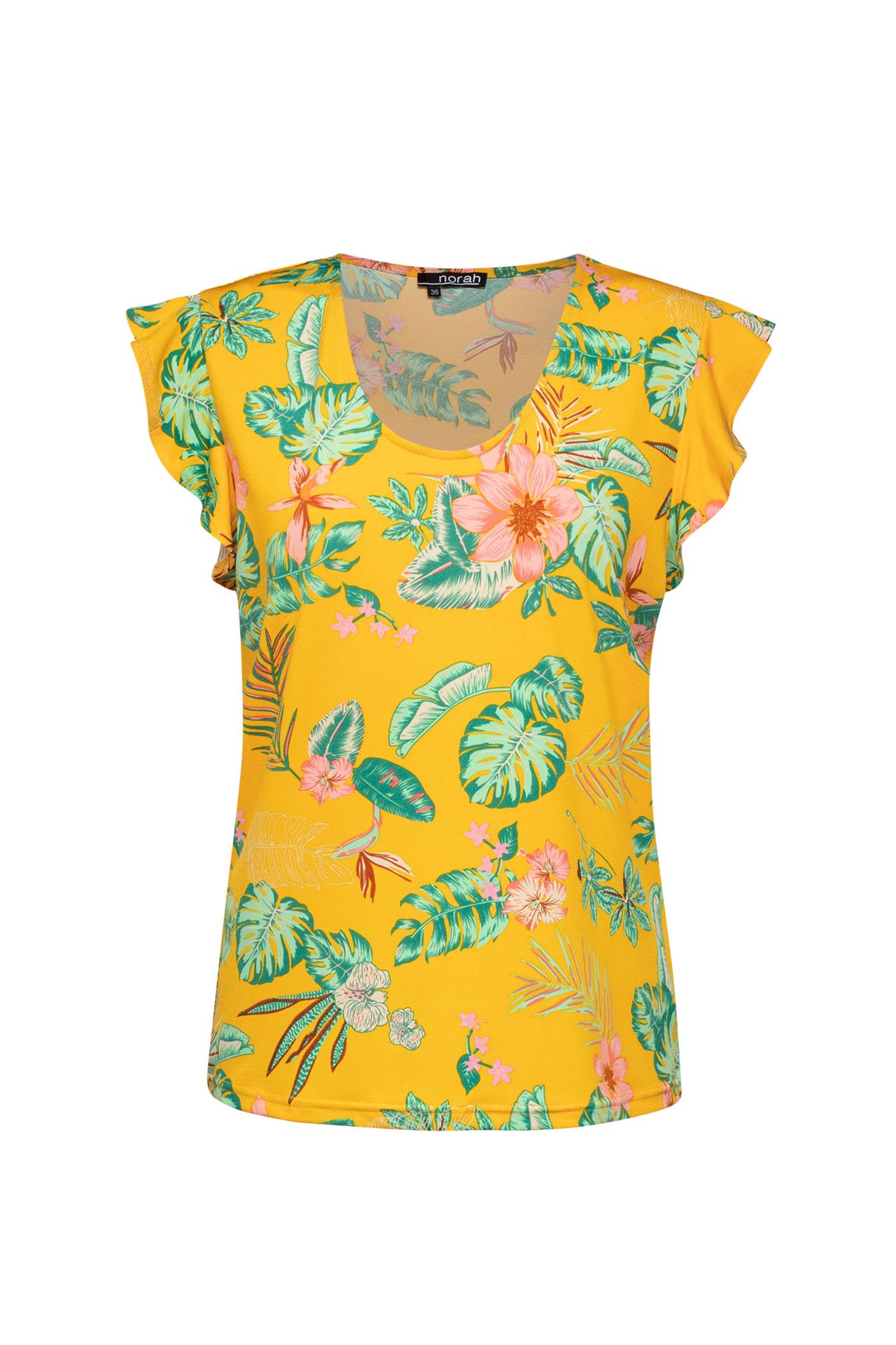 Norah Shirt geel multi mango multicolor 212723-305