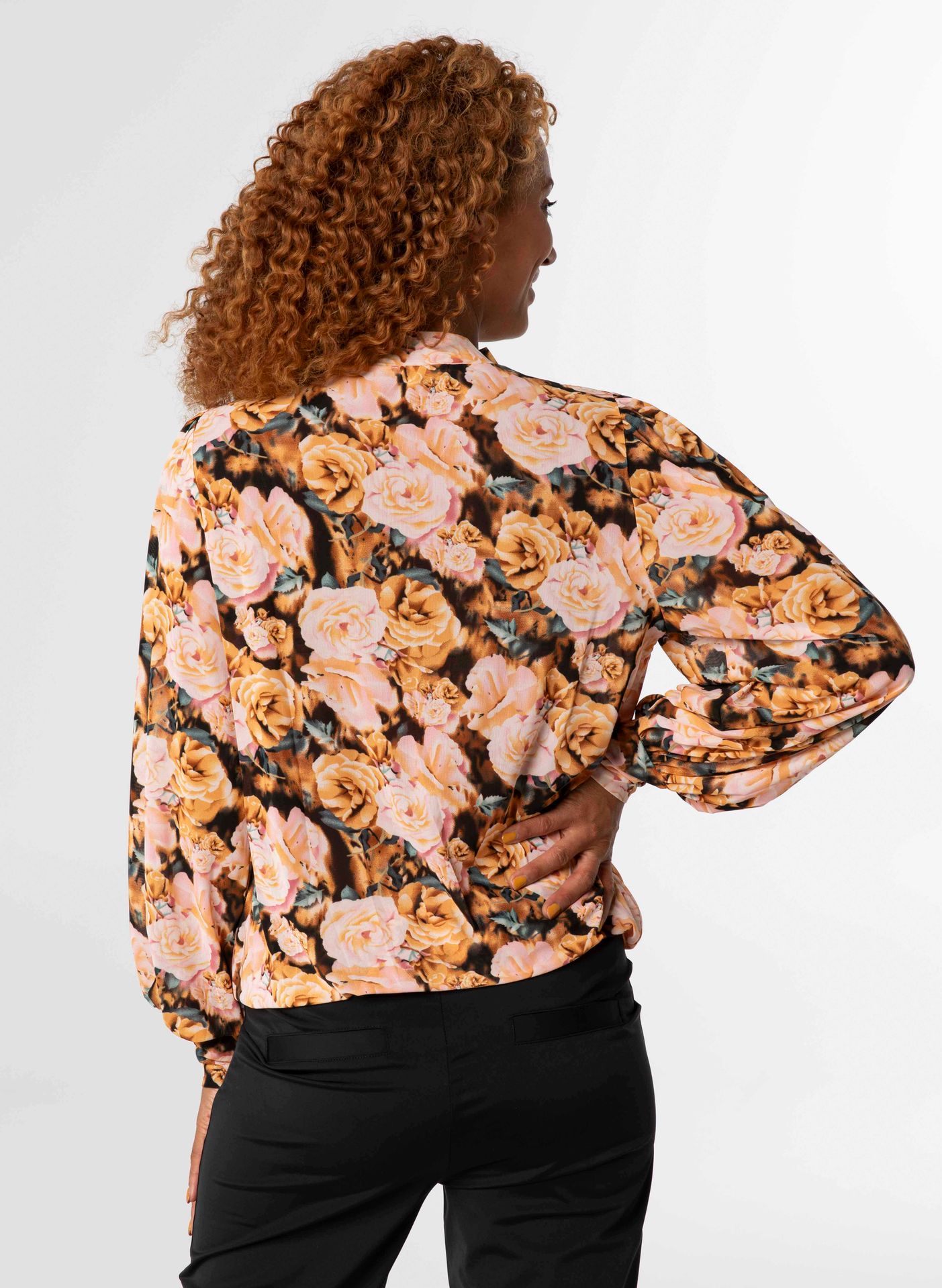Norah Shirt geel roze  curry multicolor 213165-372
