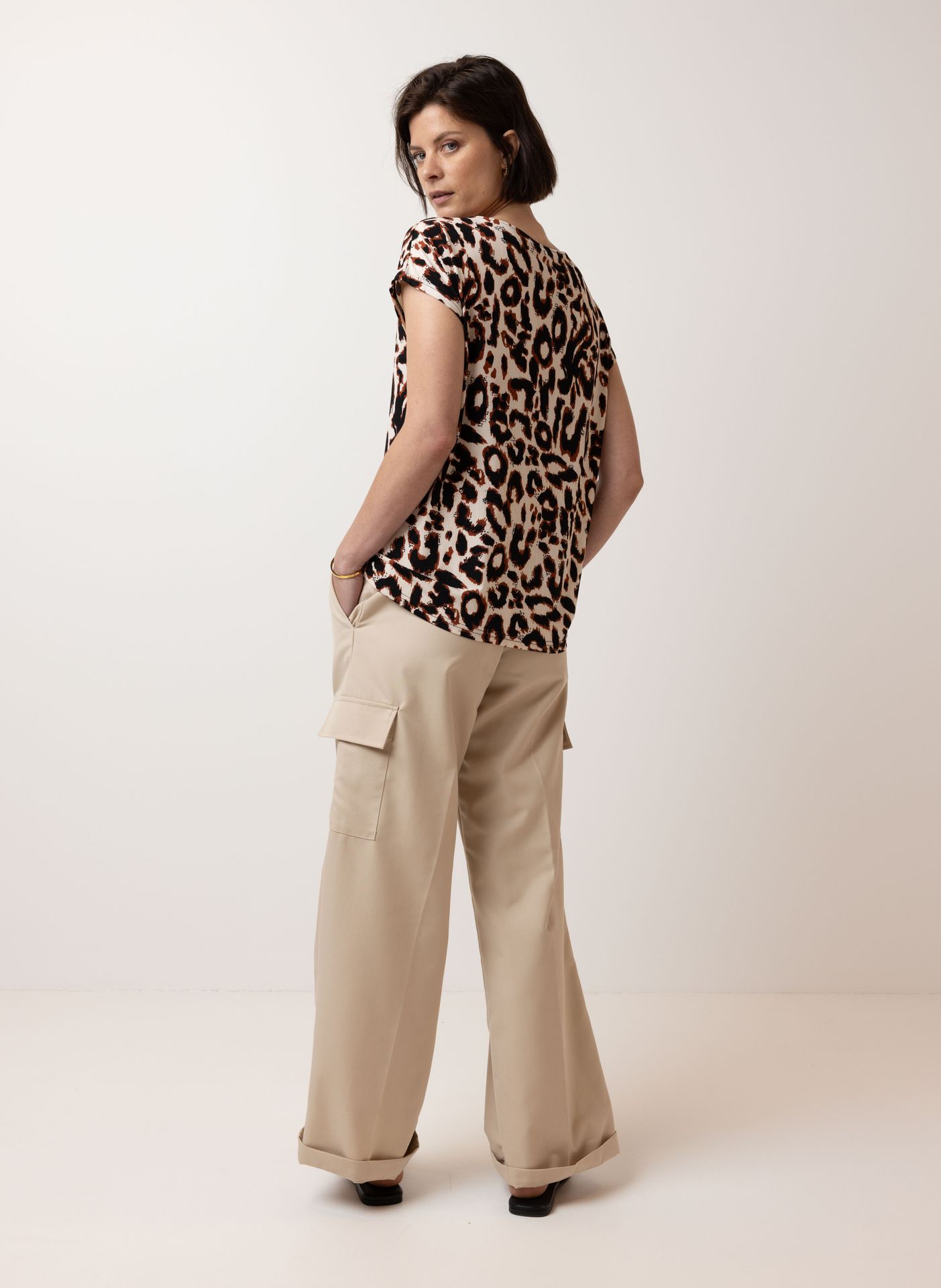 Norah Shirt luipaardprint brown multicolor 212766-220