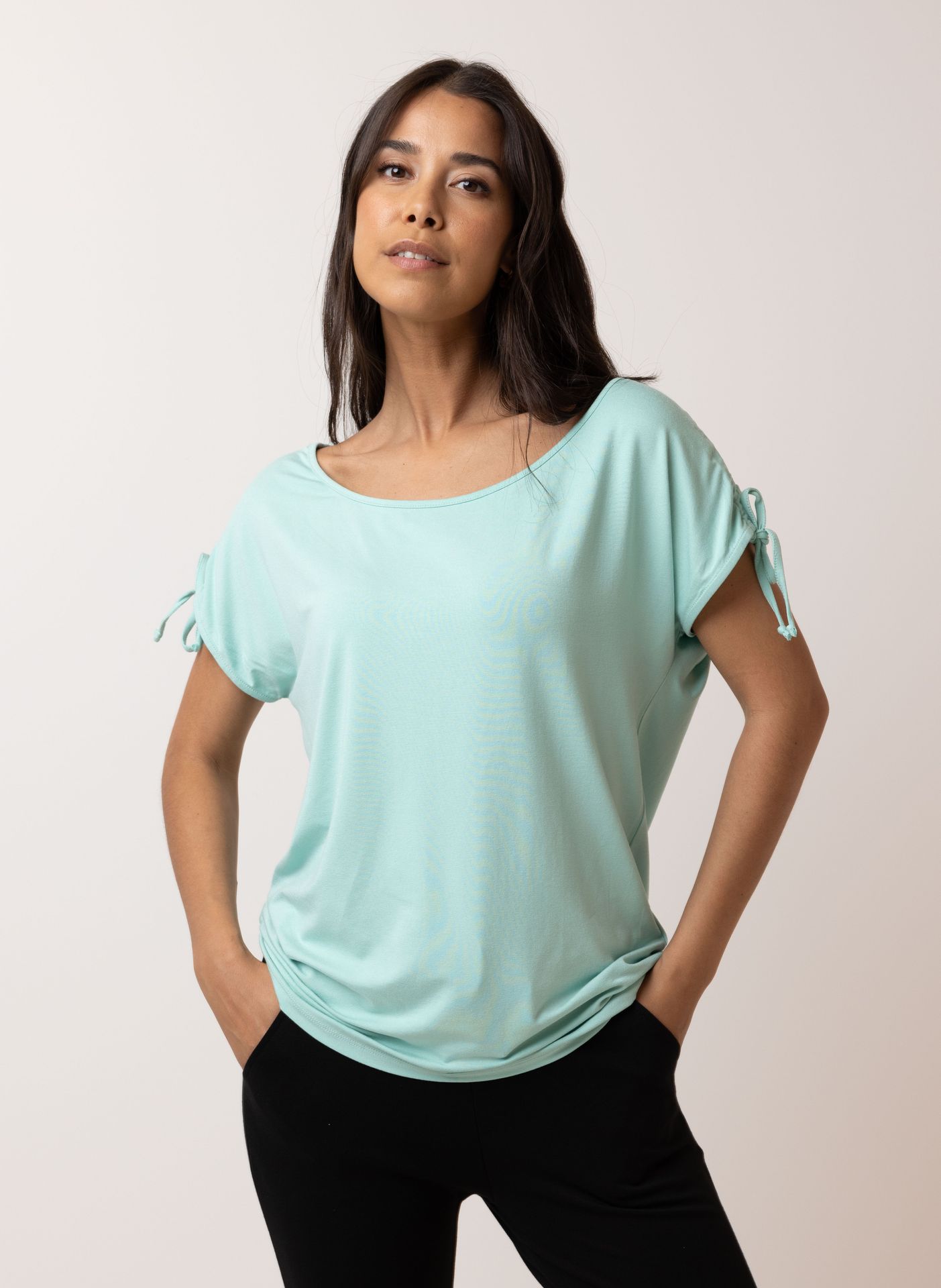 Norah Shirt met koordjes pastel green 209997-512