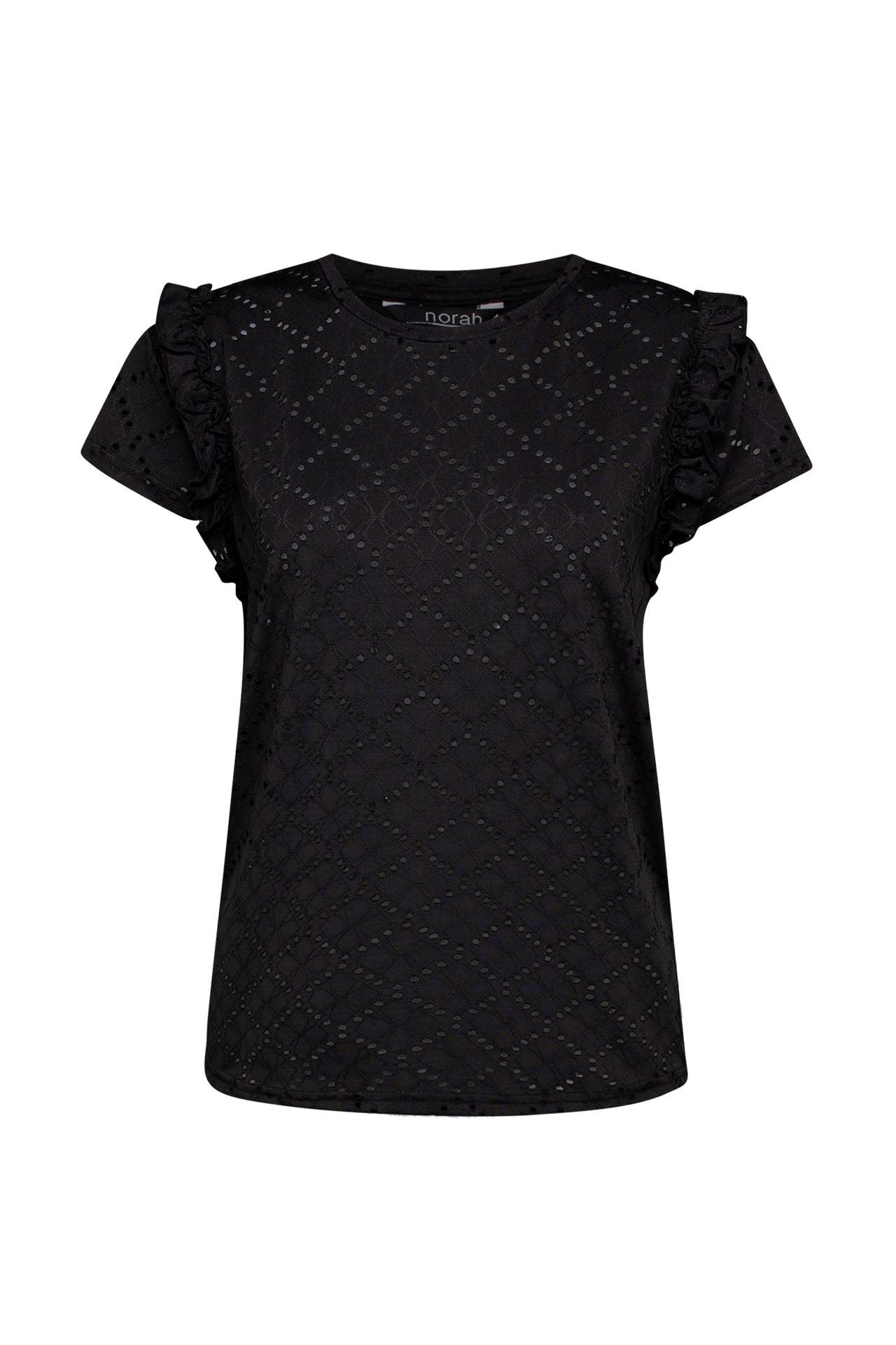 Norah Shirt zwart opengewerkt  black 210972-001