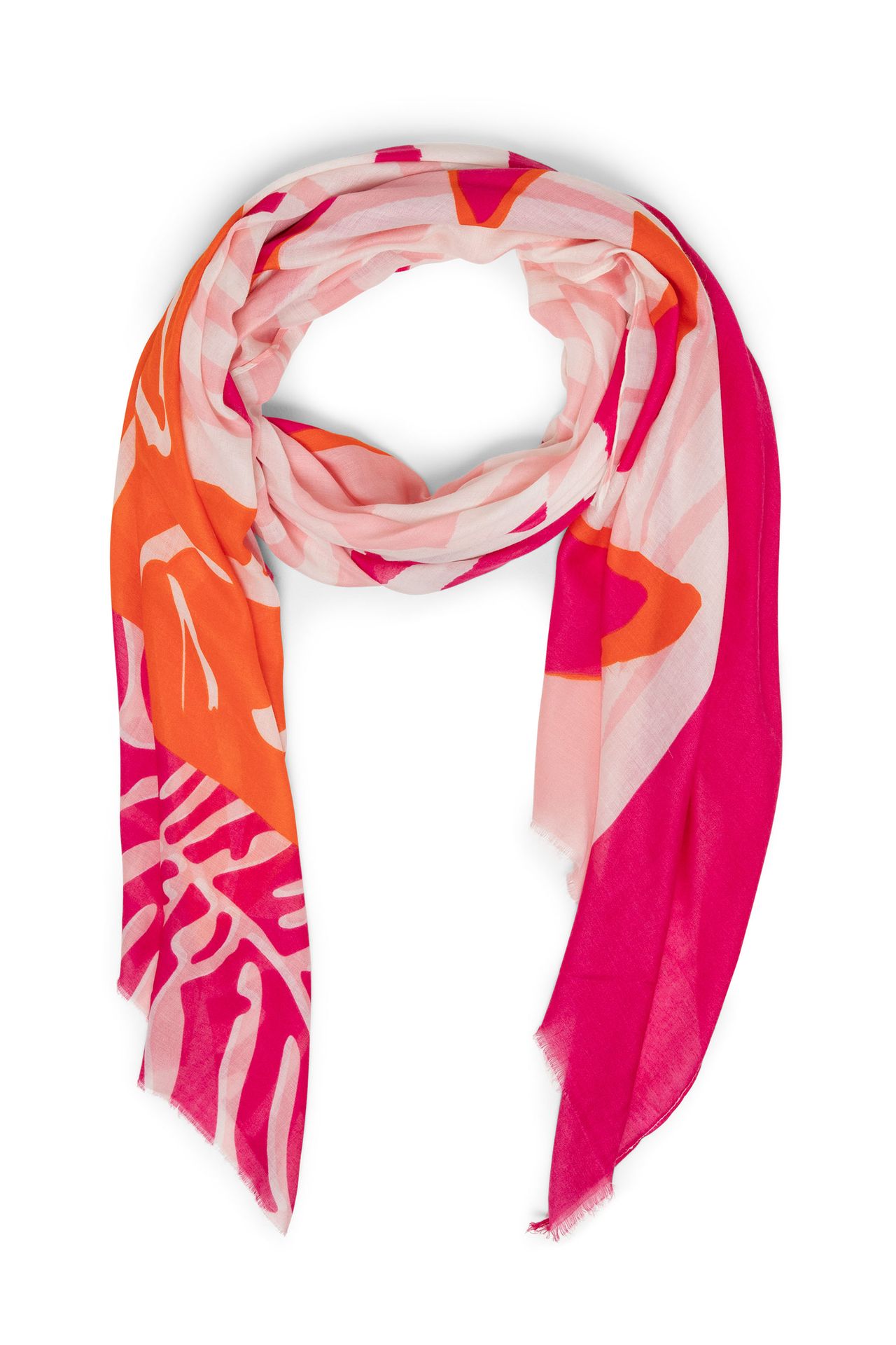 Norah Sjaal oranje en roze pink/orange 213571-937