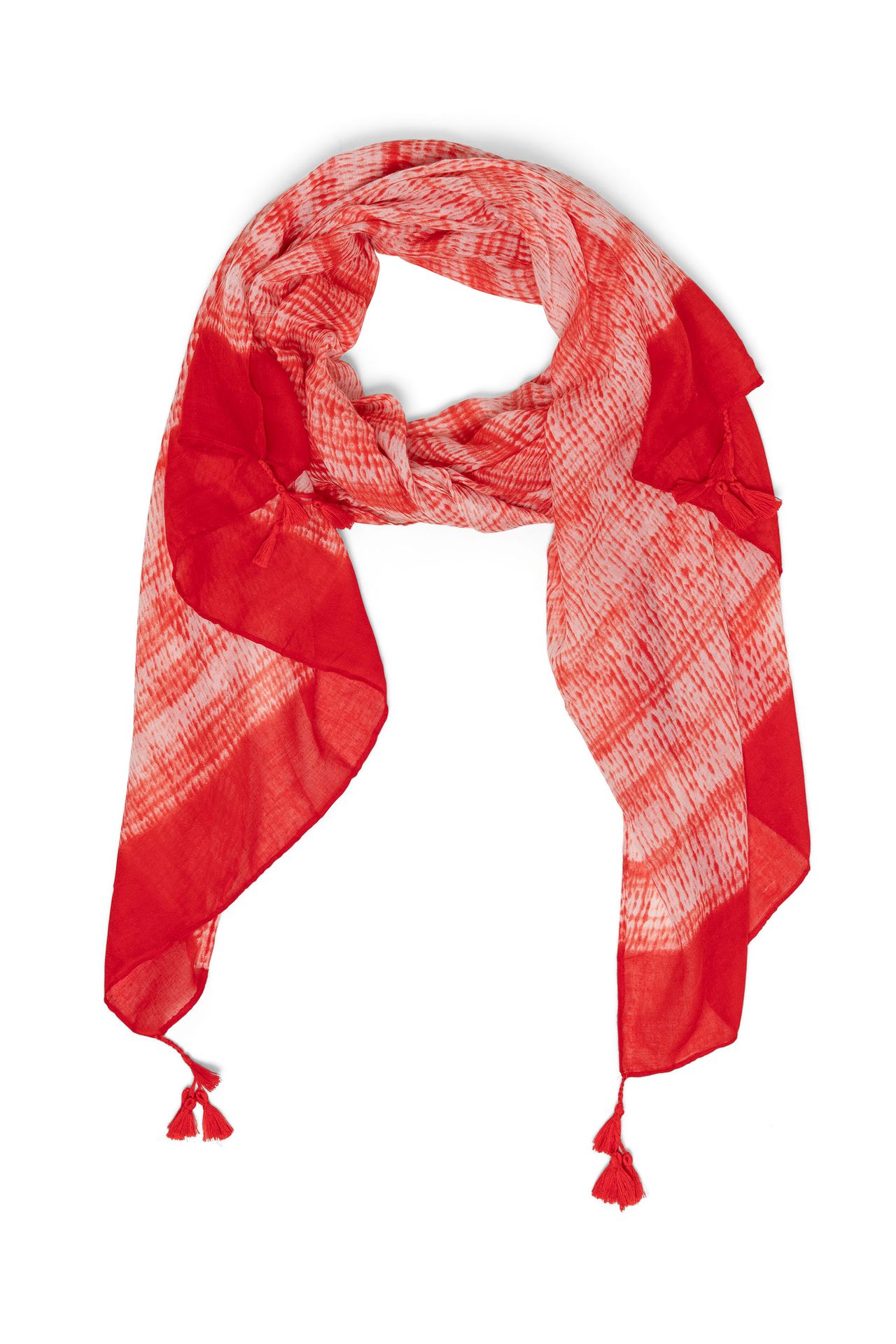 Norah Sjaal rood wit red/white 213608-631