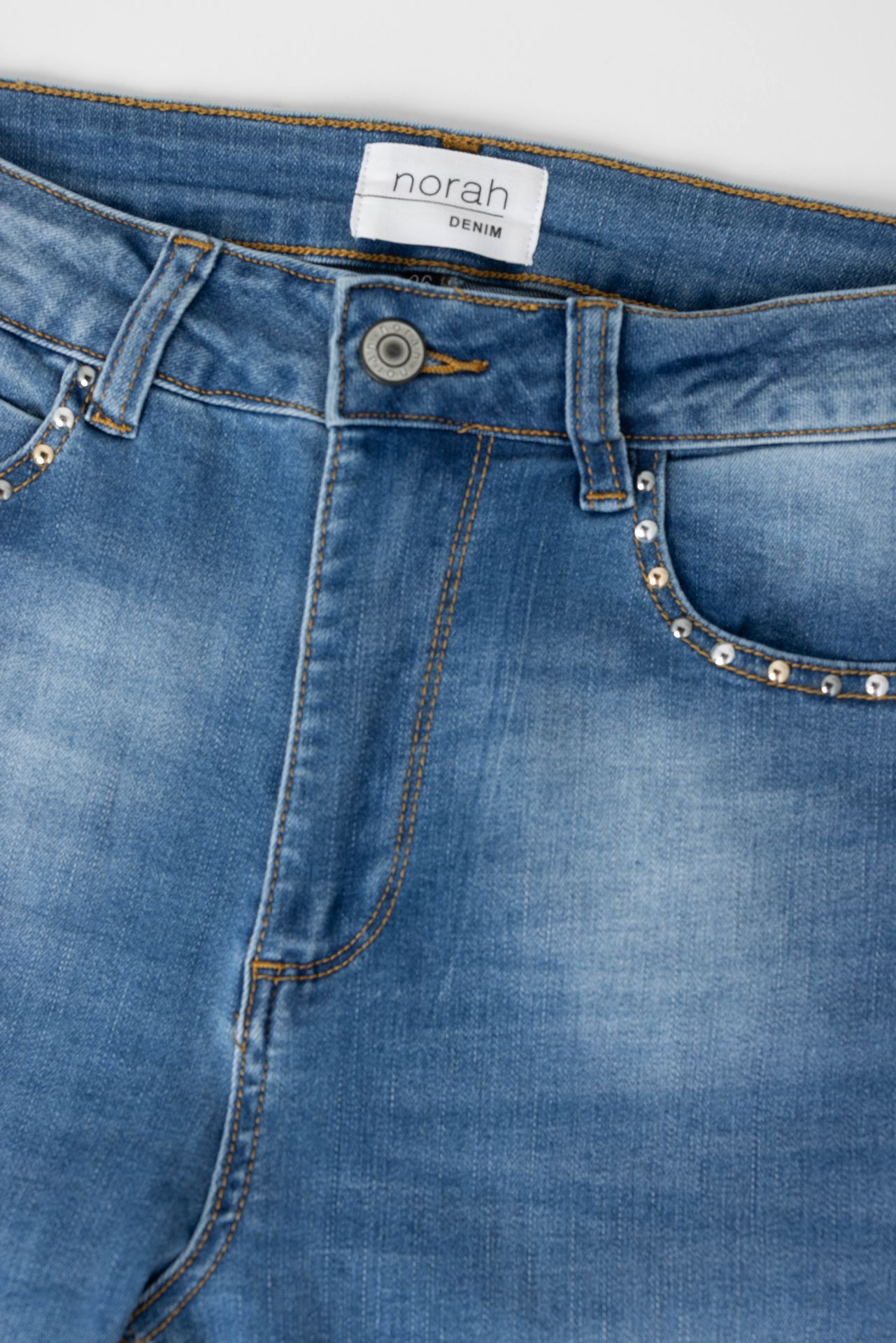 Norah Skinny jeans met studs blue 215030-400