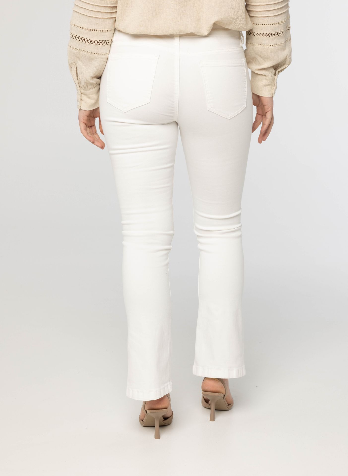 Norah Witte flared jeans white 212358-100-36