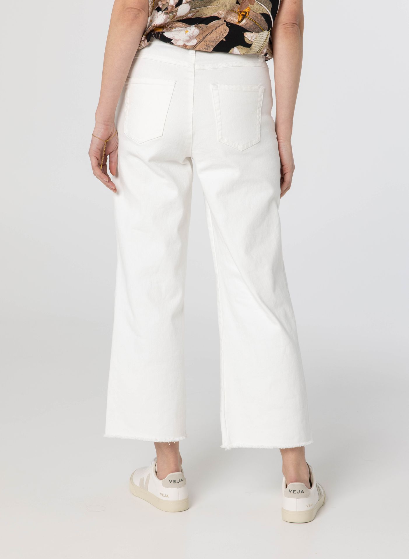 Norah Witte spijkerbroek van katoenmix off-white 213449-101