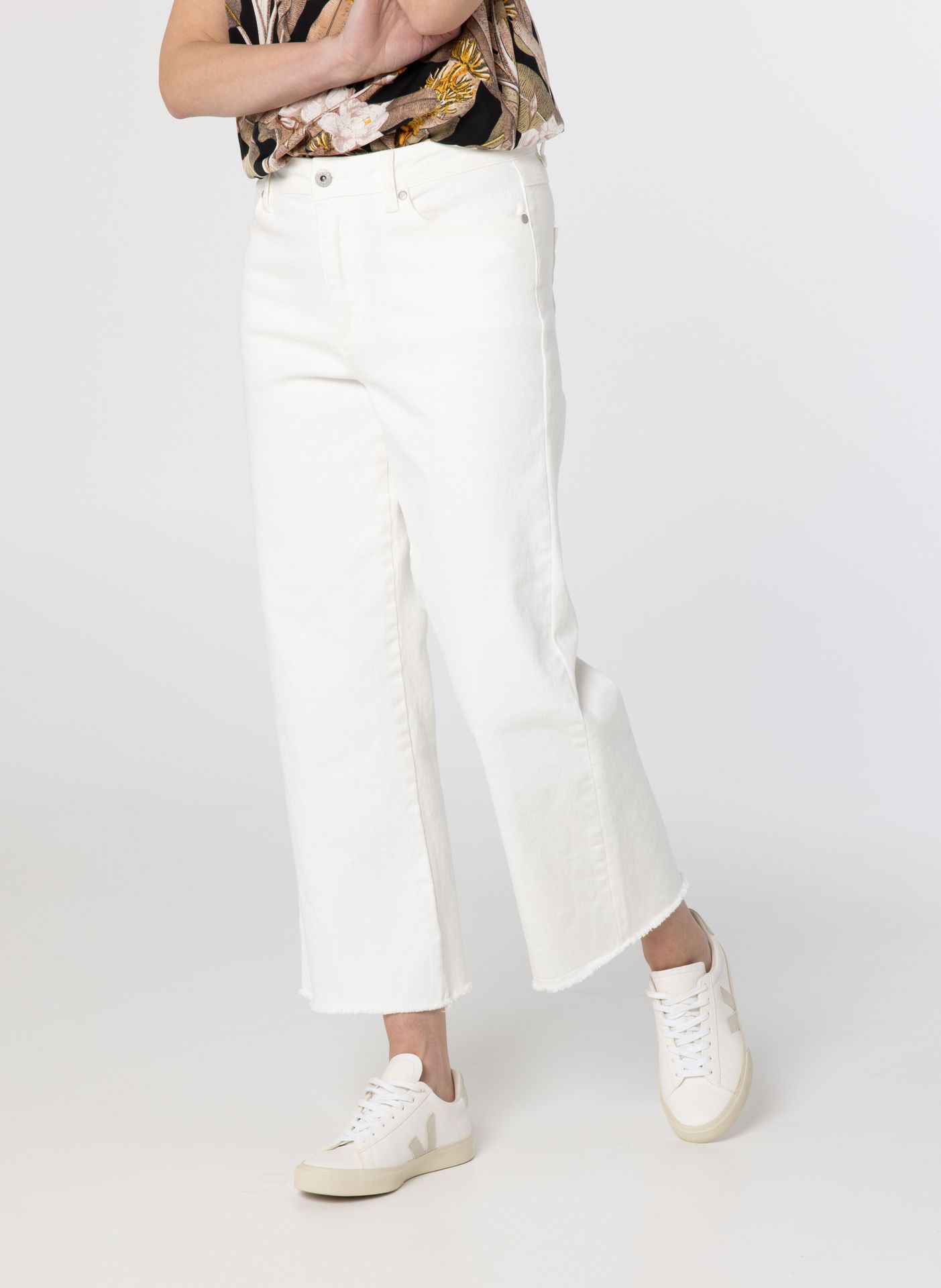 Norah Witte spijkerbroek van katoenmix off-white 213449-101