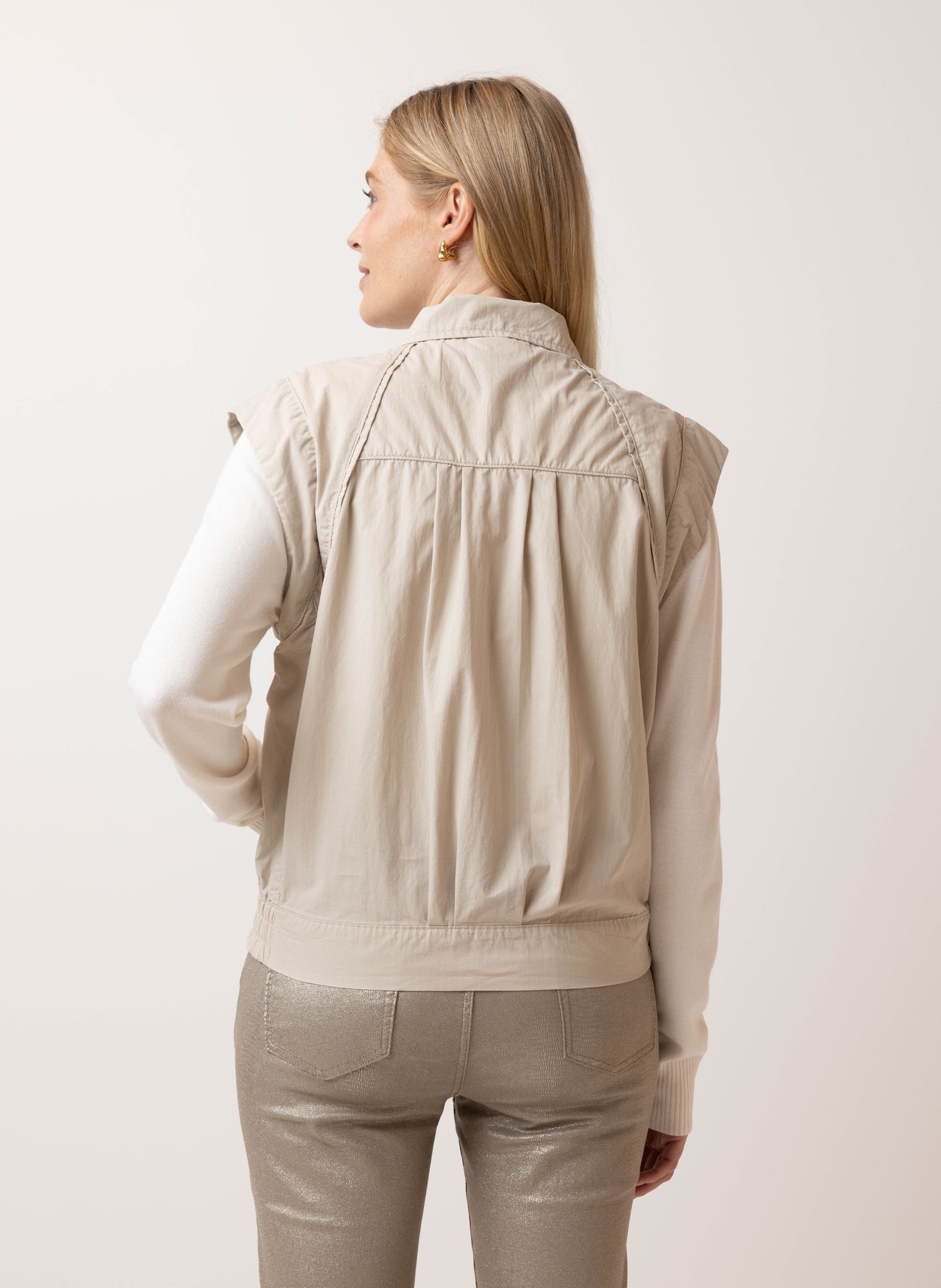 Norah Zandkleurig gilet sand 214748-110