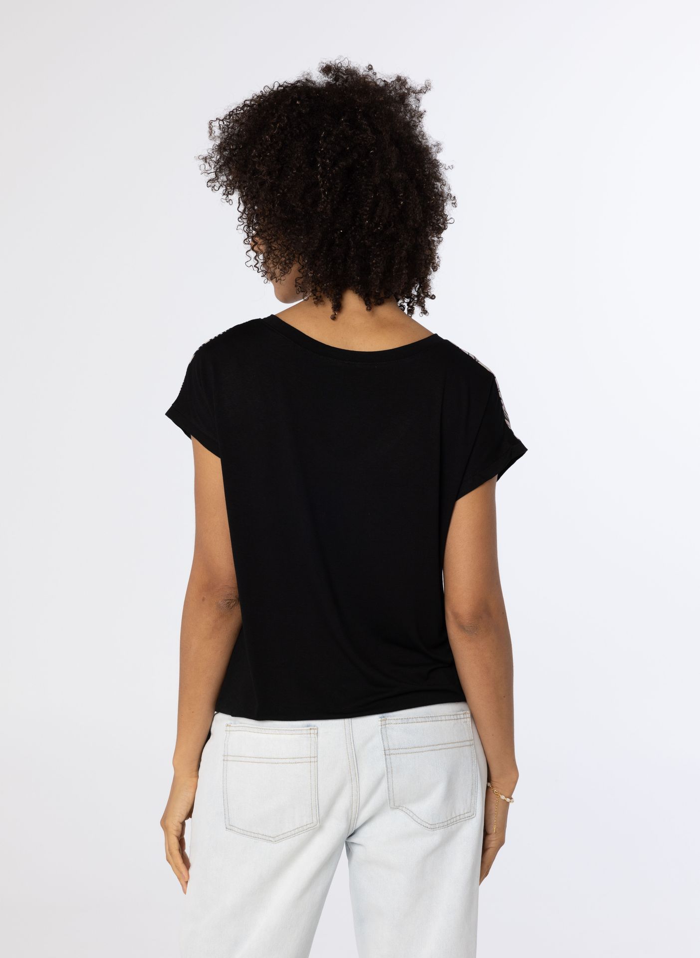 Norah Zandkleurig shirt met print sand multicolor 214162-121