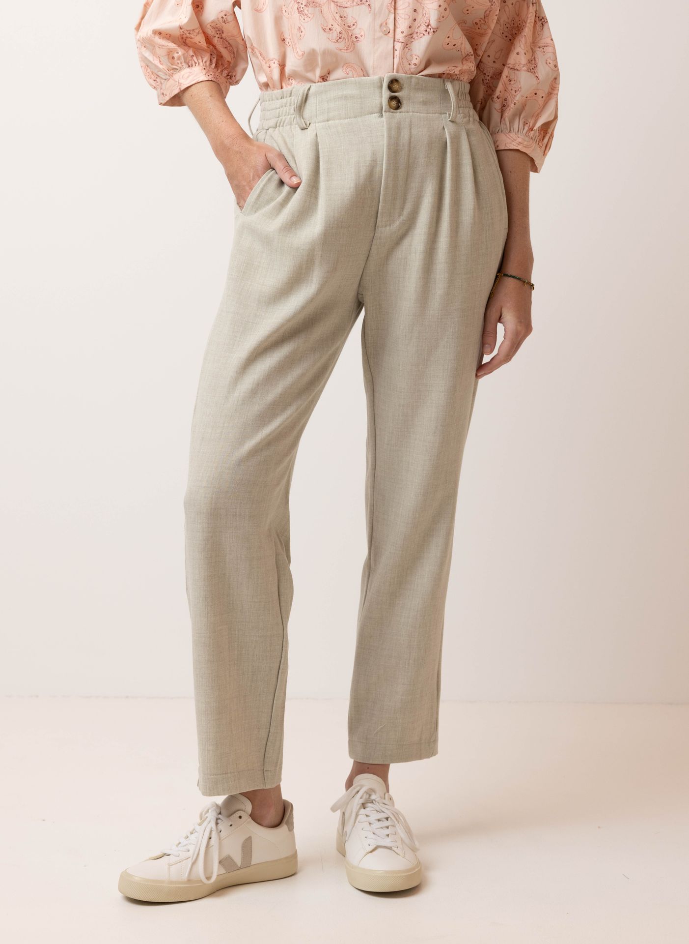 Norah Zandkleurige pantalon light sand 214690-111