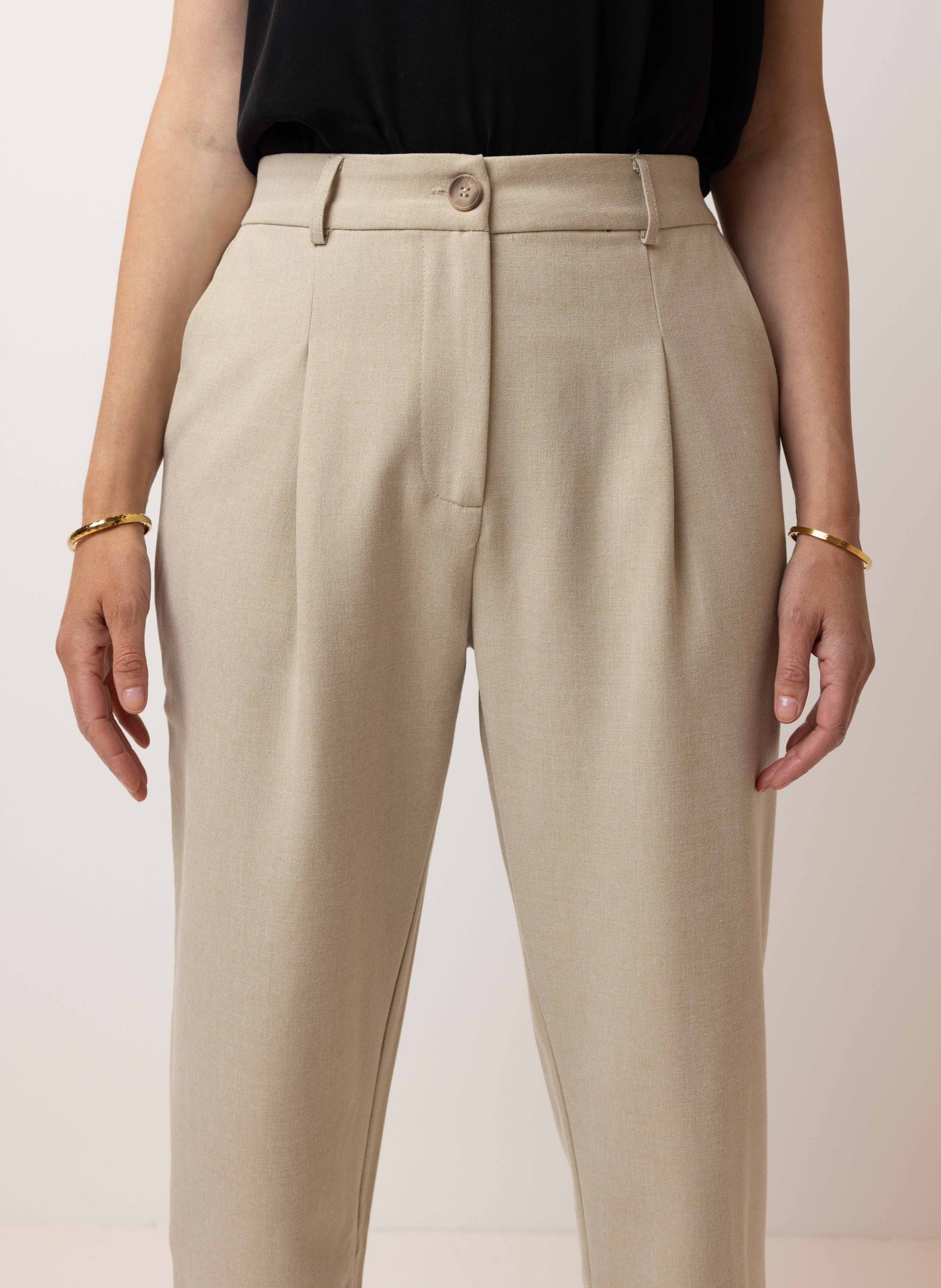 Norah Zandkleurige pantalon light sand 214707-111