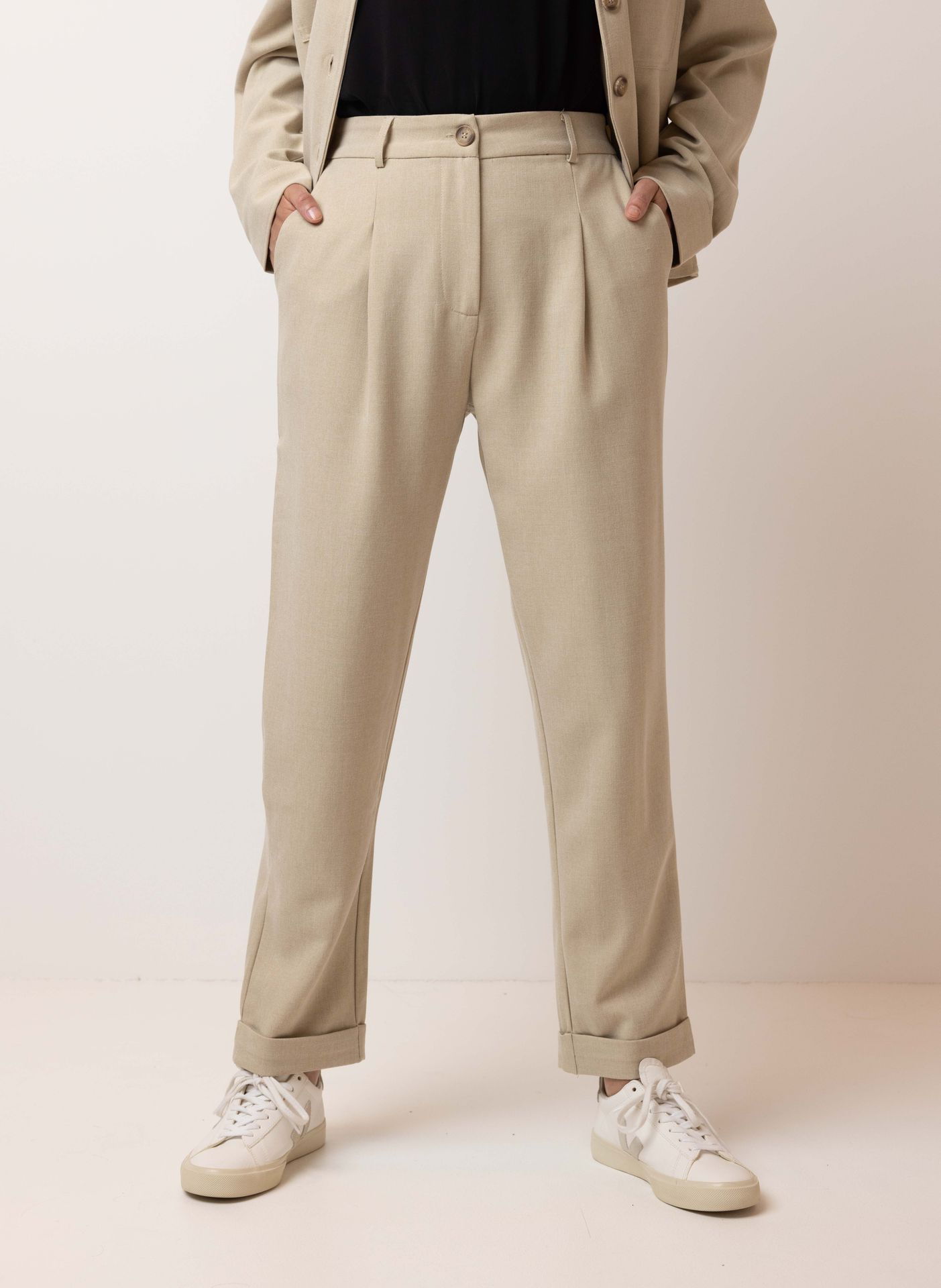 Norah Zandkleurige pantalon light sand 214707-111