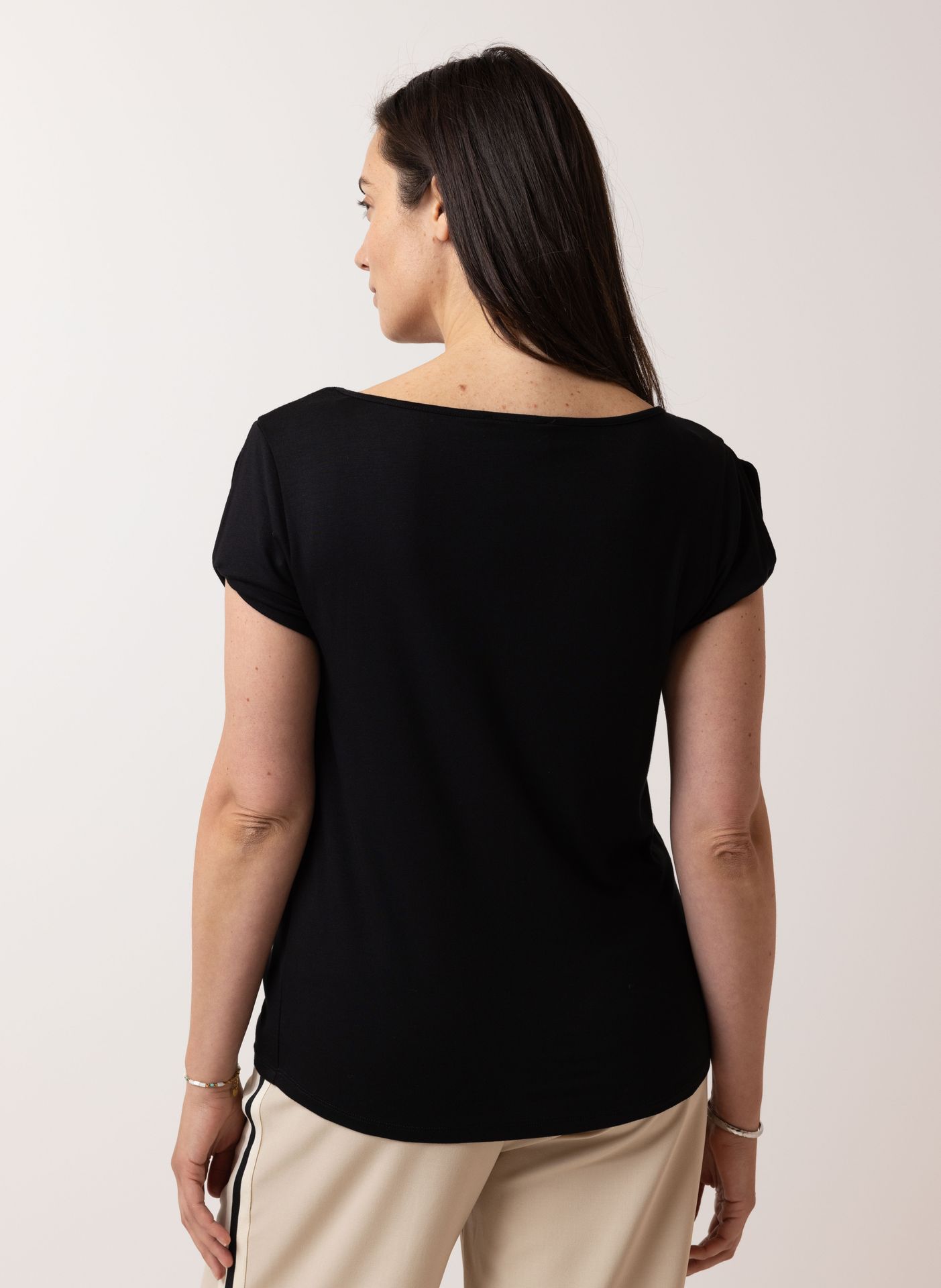 Norah Zwart shirt black 210216-001