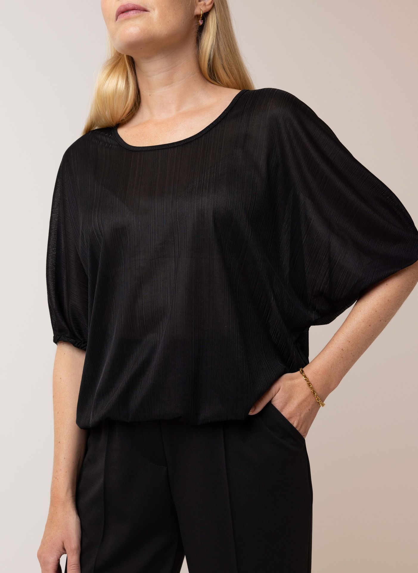 Norah Zwart shirt black 214115-001