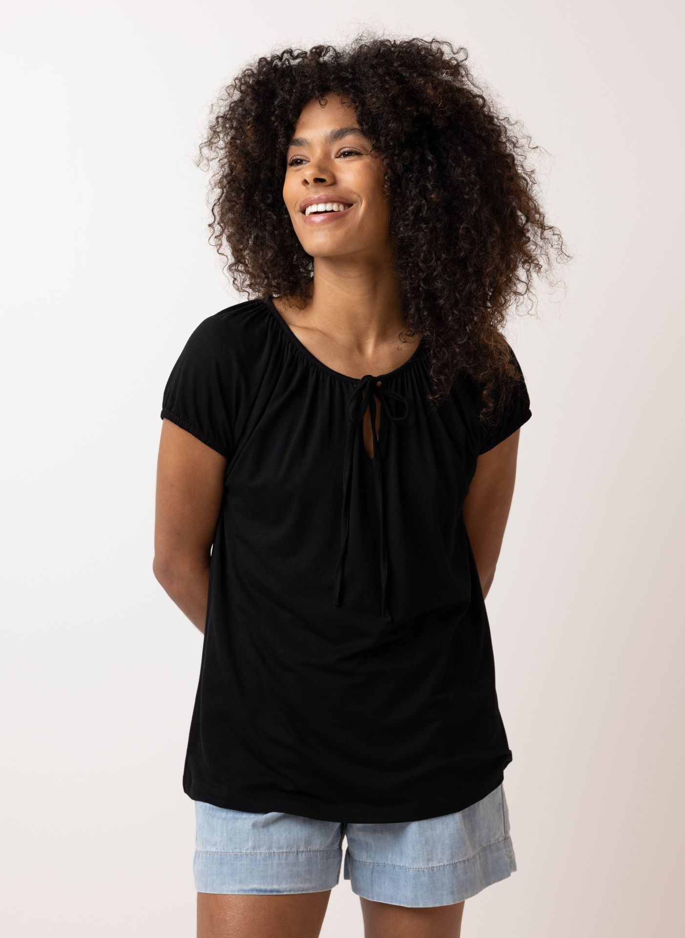 Norah Zwart shirt black 214751-001