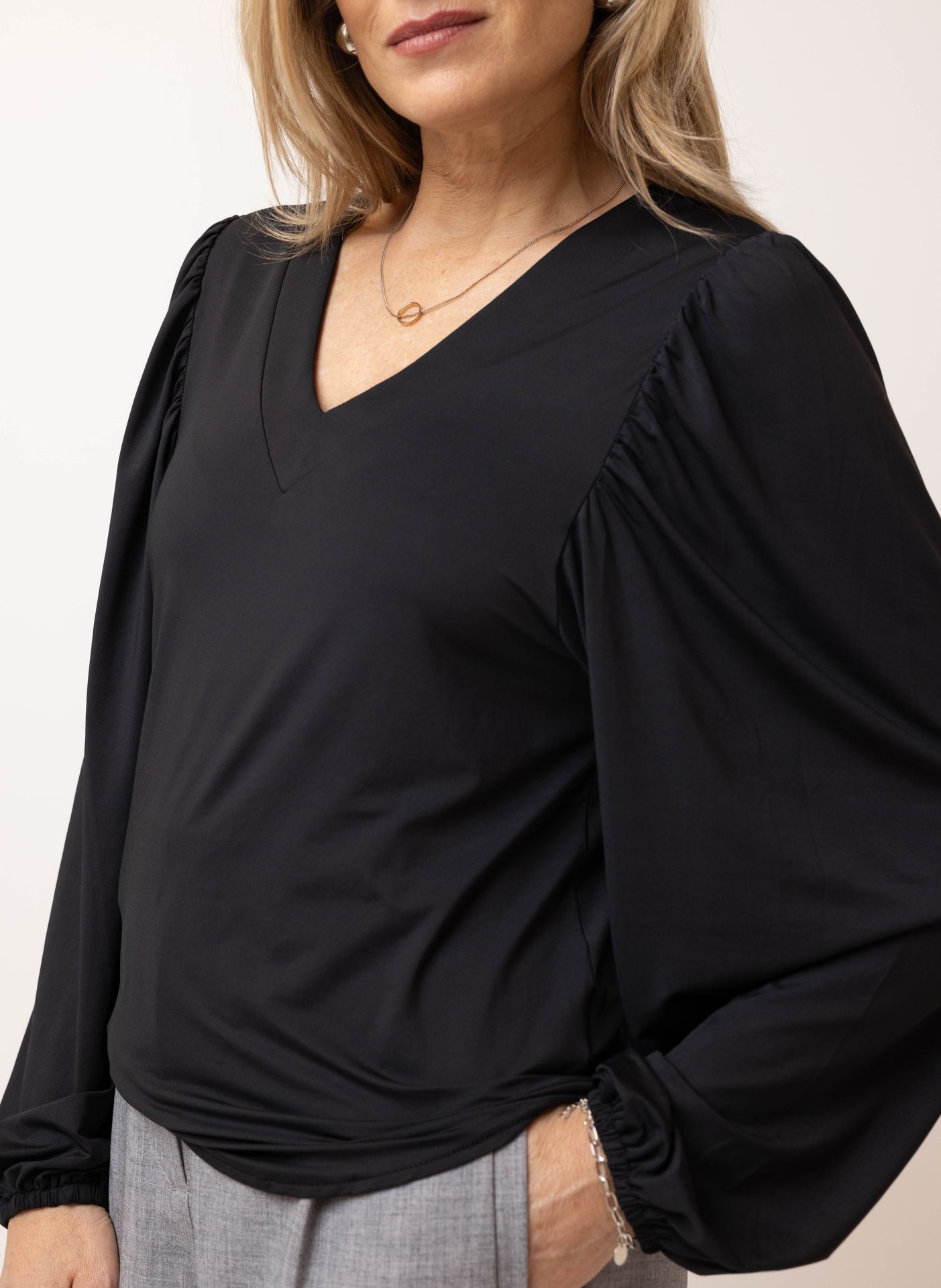 Norah Zwart shirt black 215694-001