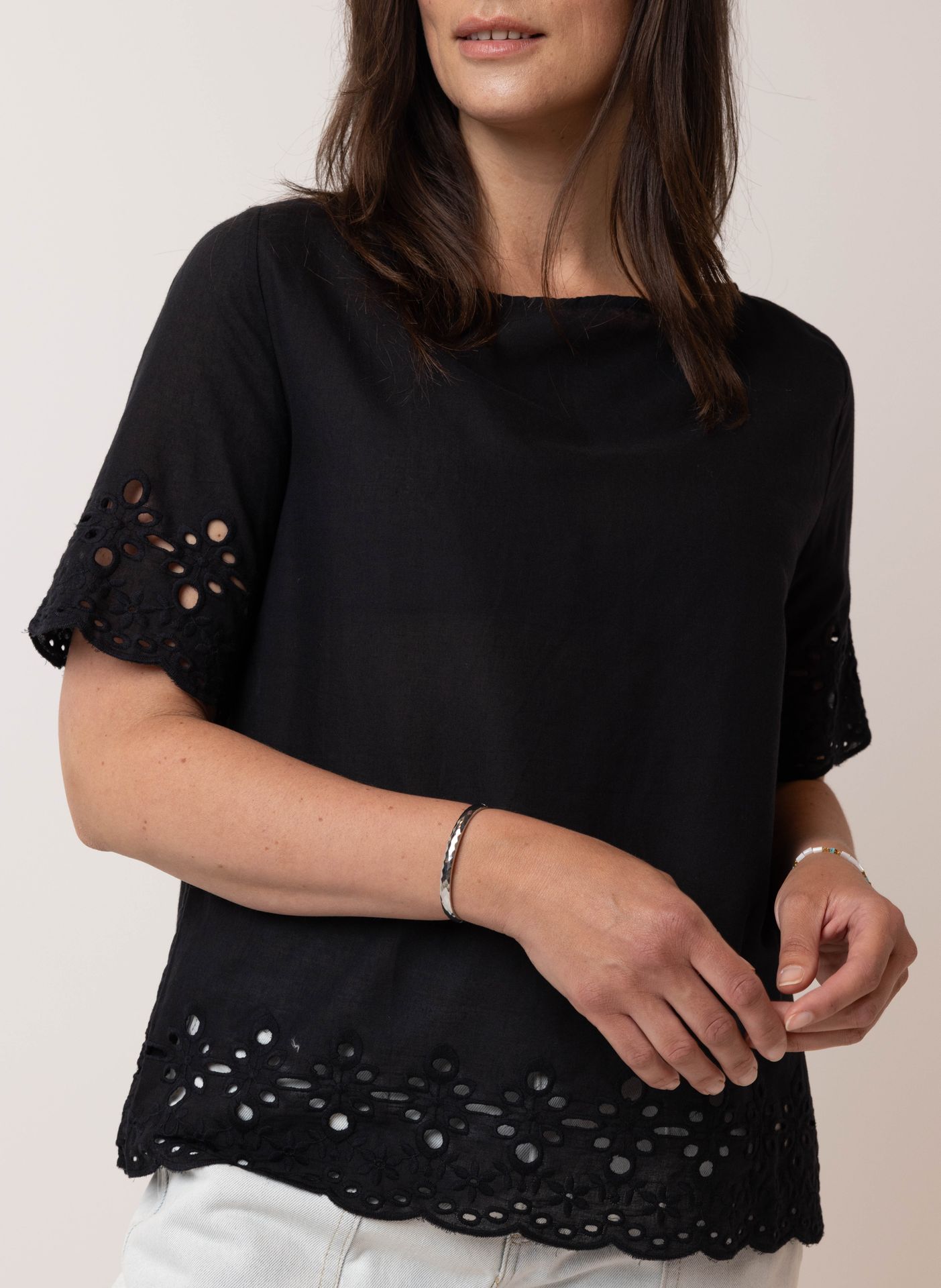 Norah Zwarte blouse black 210005-001