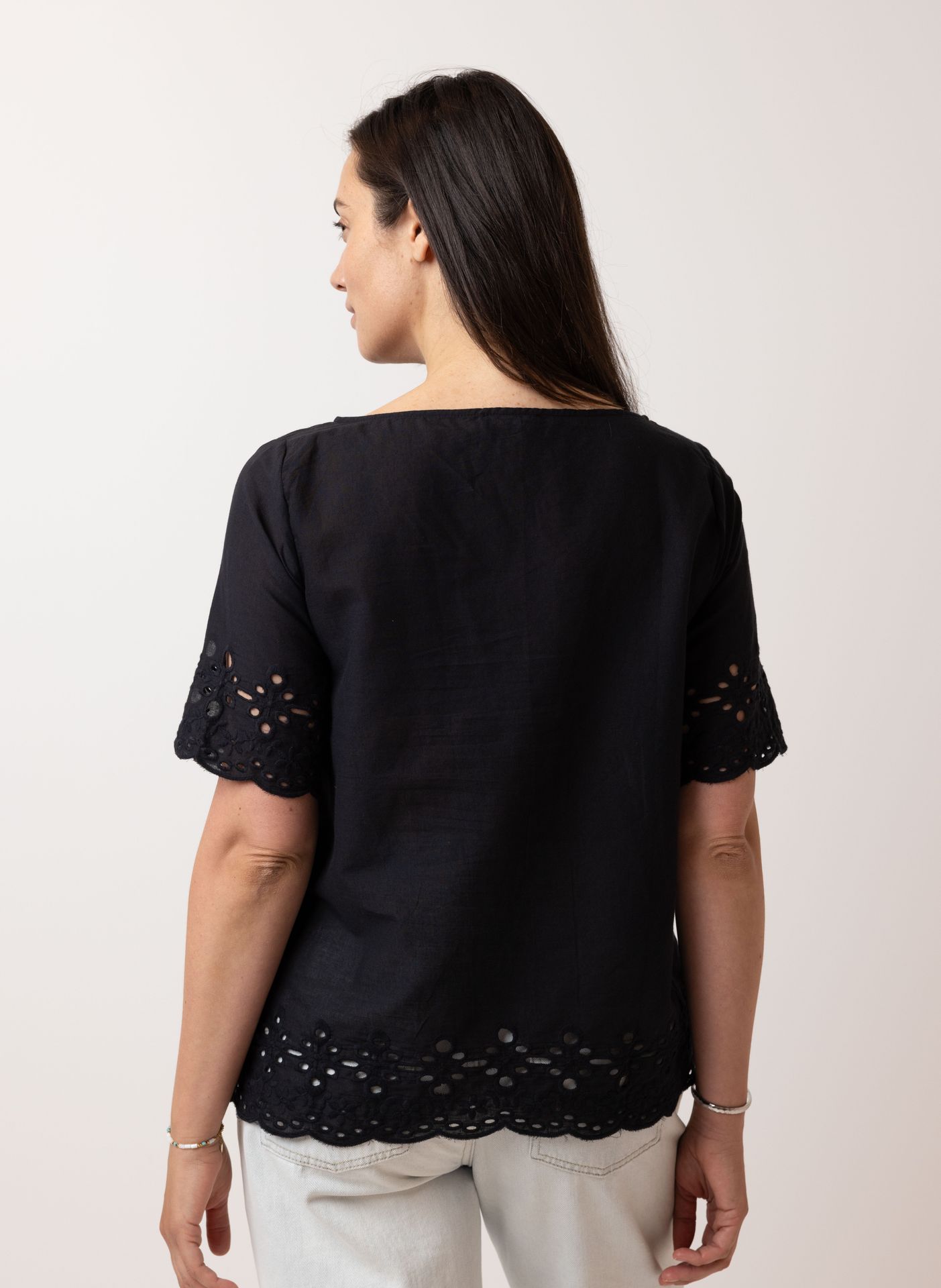 Norah Zwarte blouse black 210005-001