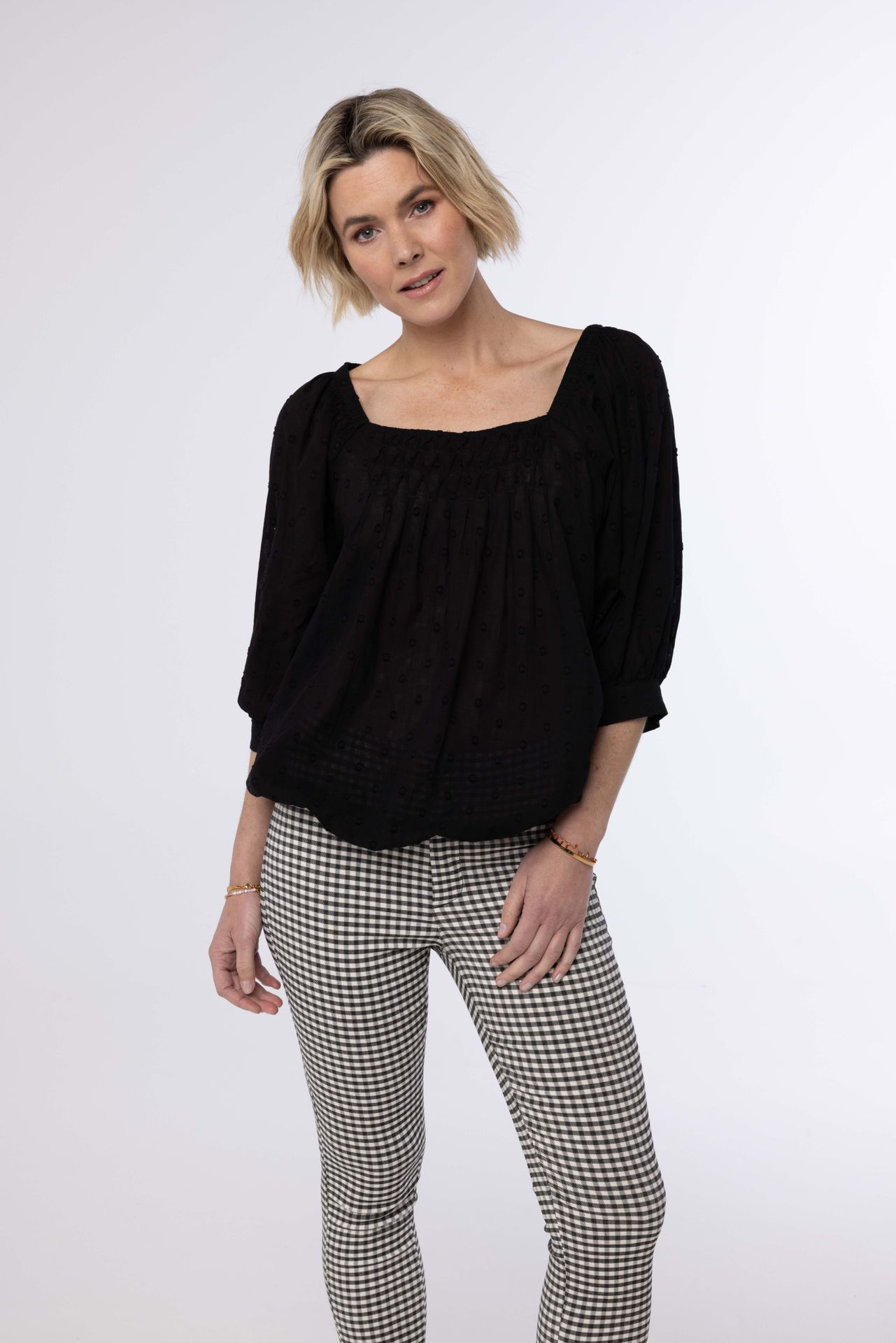 Norah Zwarte blouse  black 213822-001