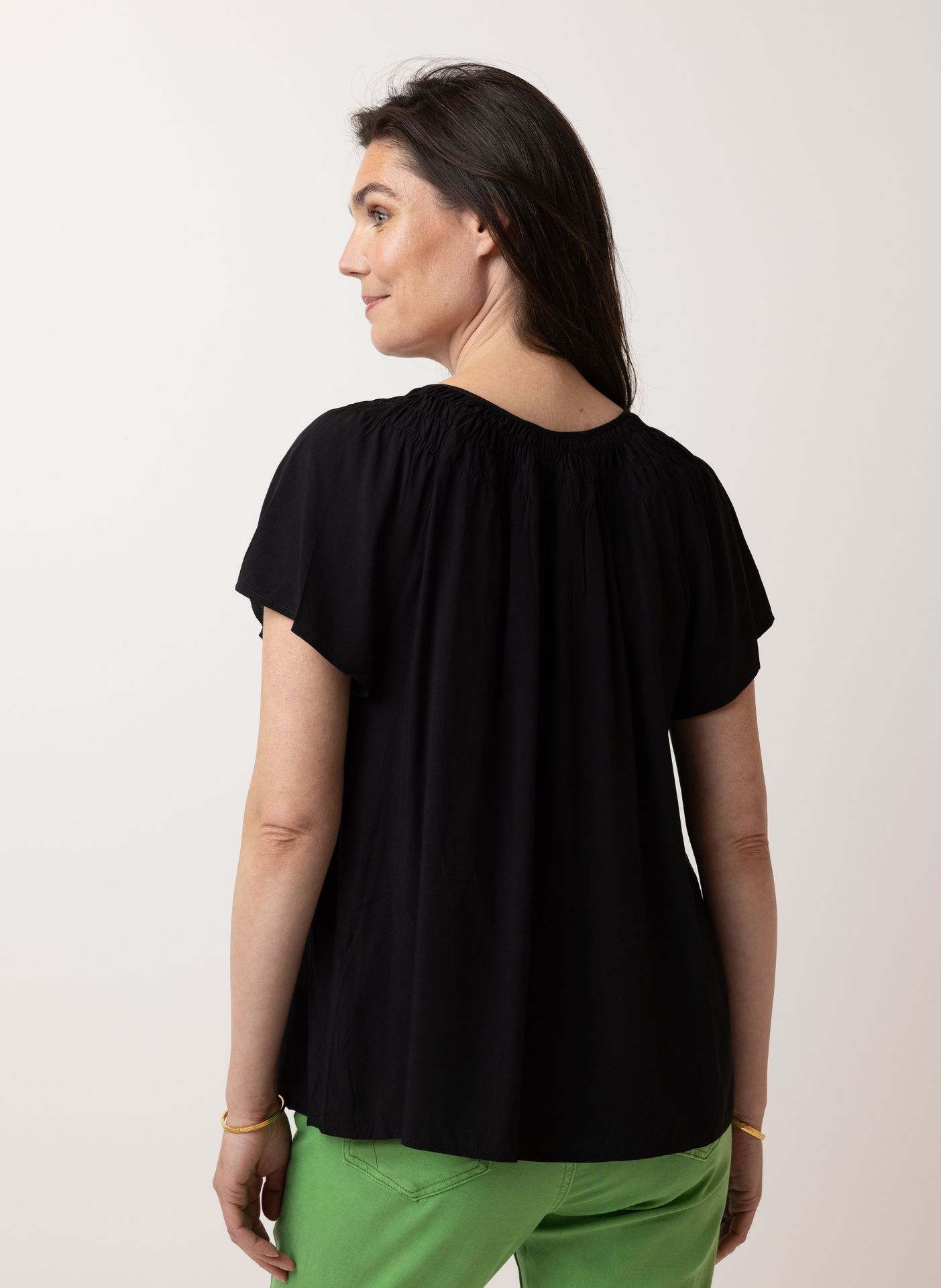 Norah Zwarte blouse black 214509-001