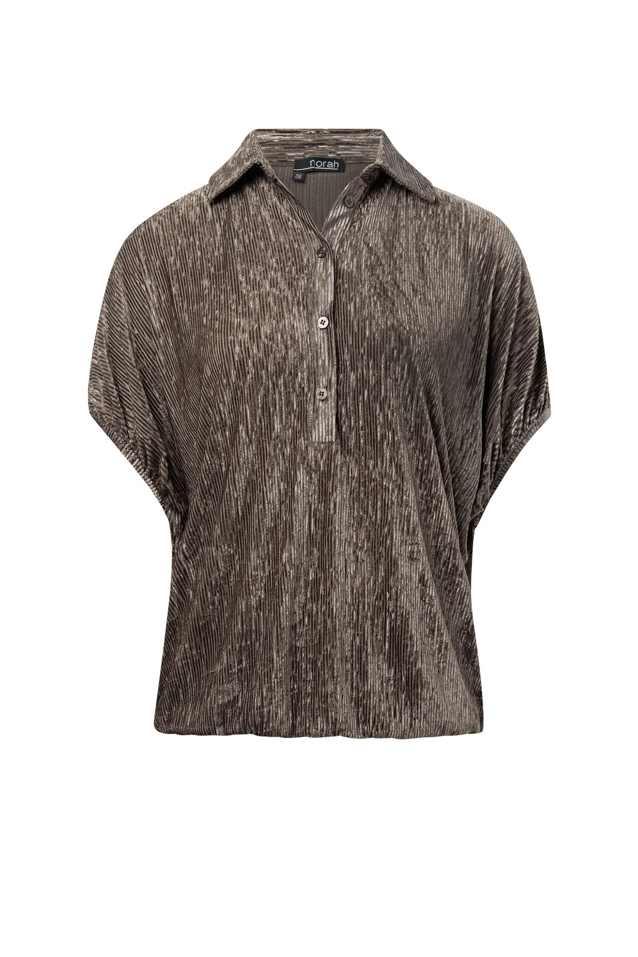 Norah Donkerbruine blouse  dark brown 214925-299