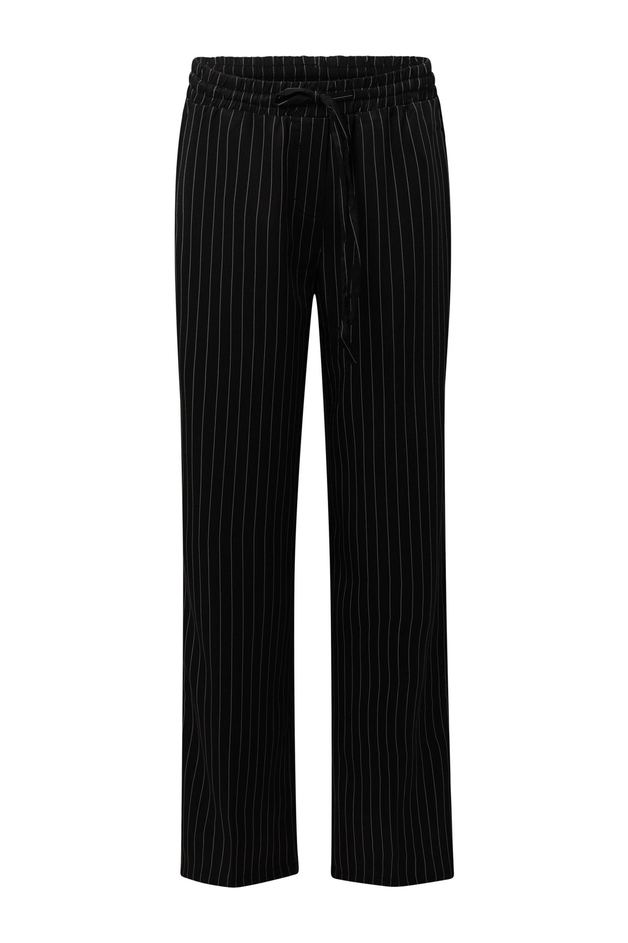 Norah Zwarte pantalon met krijtstreep black/white 214970-031